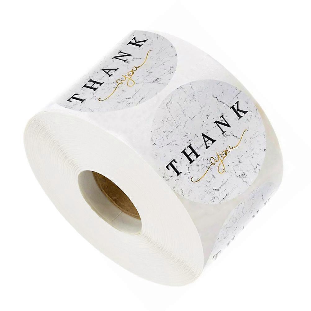 Thank You Sticker for Decor with Assorted Colors Creative Pattern Design Gift DIY Stickers 500pcs Roll