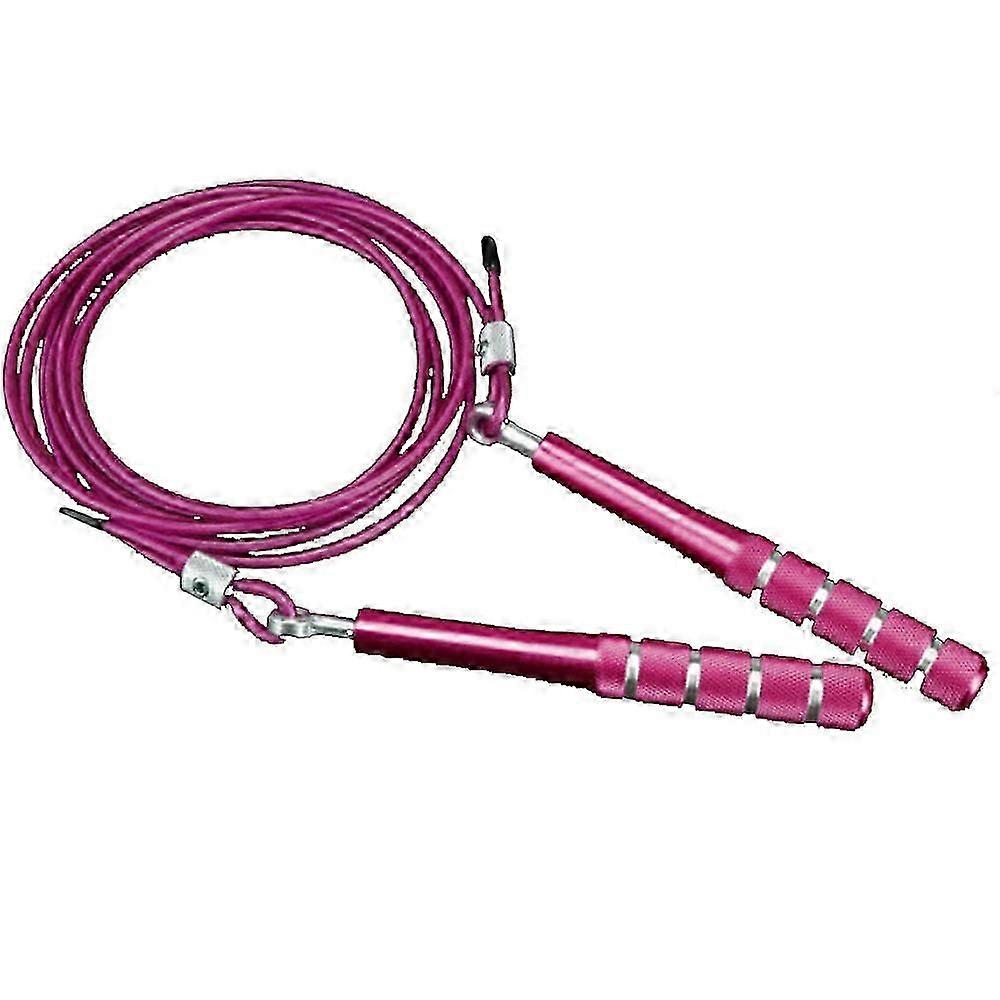 Corda de pular com rotação de rolamentos duplos, projetada para cardio fitness, comprimento ajustável e cabo revestido de aço anti-emaranhado, perfeito para alta intensidade