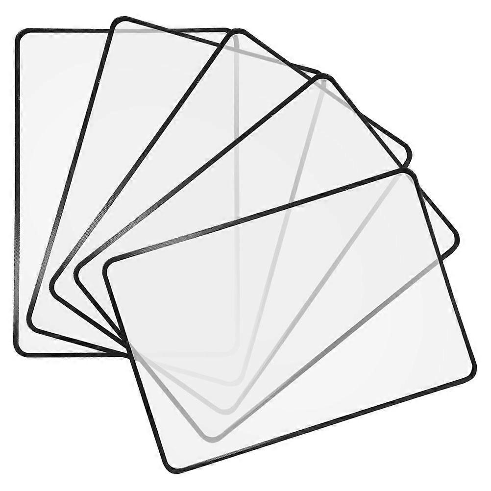 Page Reading Magnifier Ultra-Thin Design For Bookmarks 5Pcs Pvc