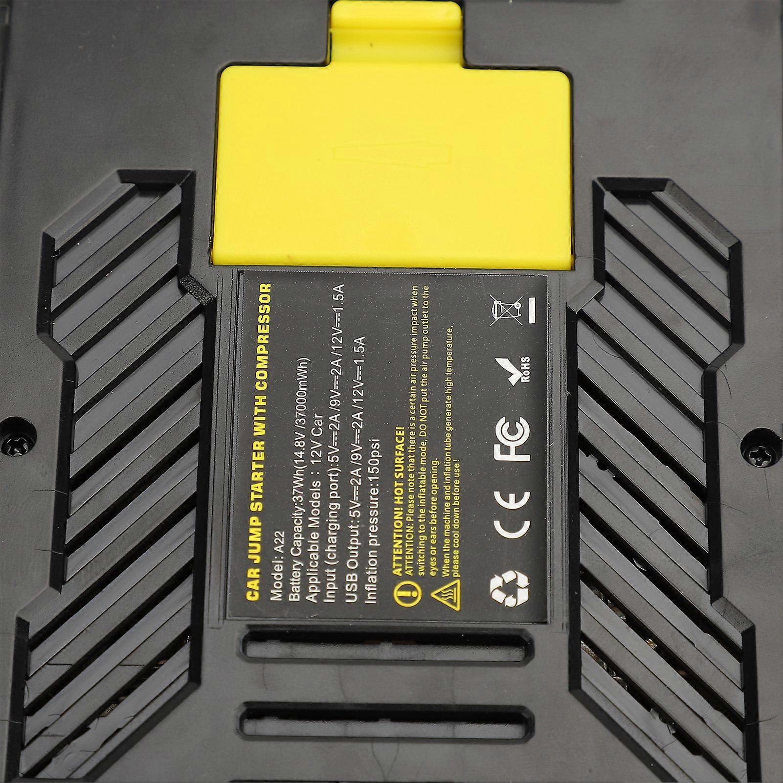 1500A Portable Car Jump Starter with Air Compressor Compact Multifunction Car Battery Jump Starter