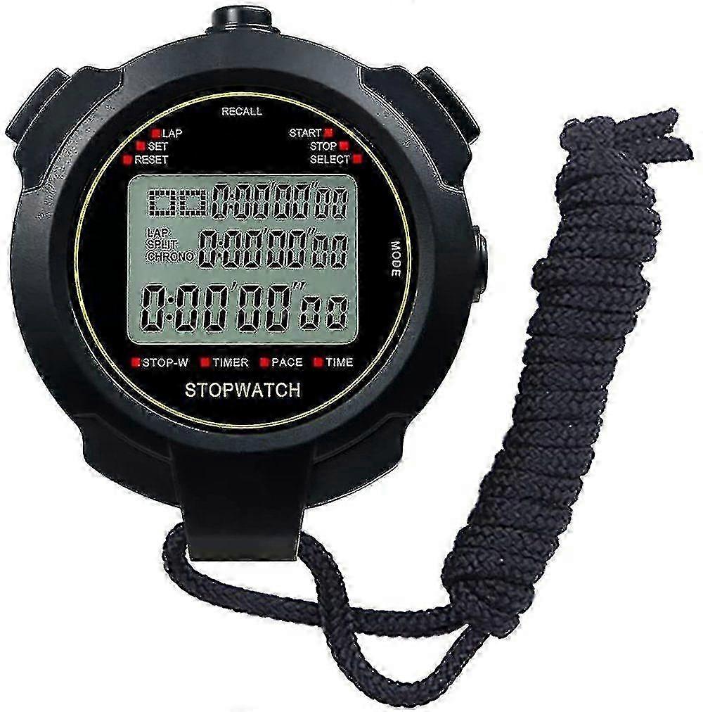 Digital Sport Stopwatch Timer with Calendar Alarm and Countdown Feature, Large Shockproof Screen