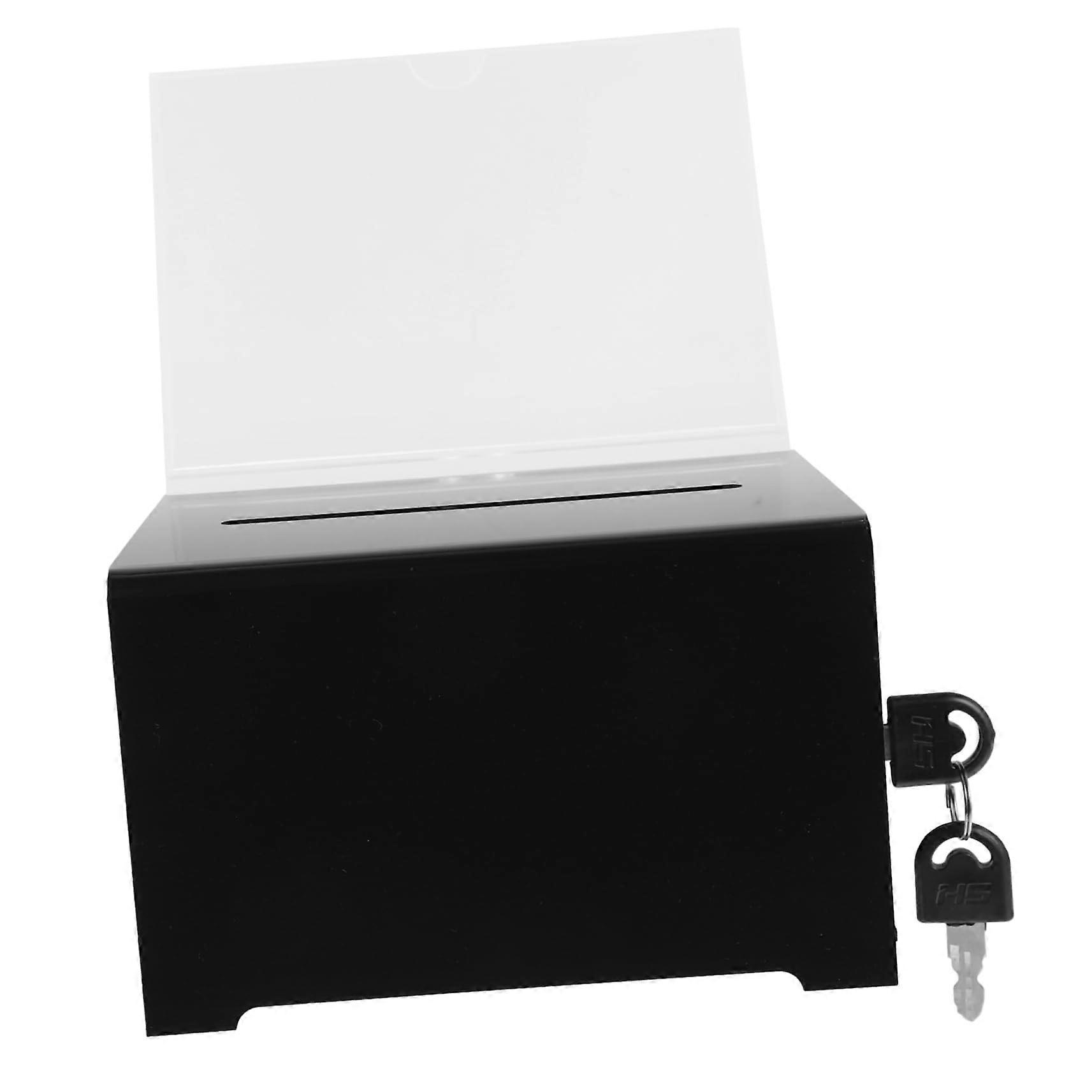 Public Ballot Box with Key Lock Impactresistant Acrylic Donation Box