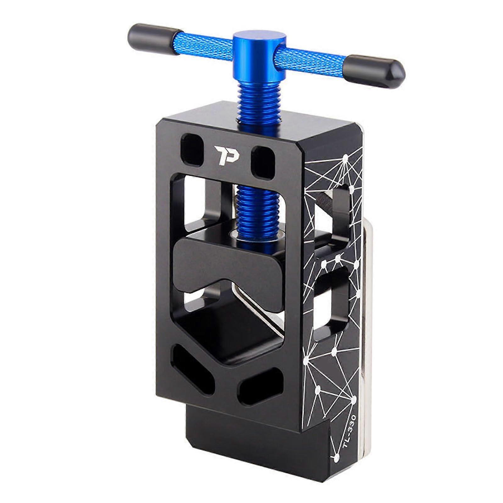Carbon fiber bicycle cutting tube tool, seatpost, cutting and grinding, bicycle tool for precise tube cutting, blue