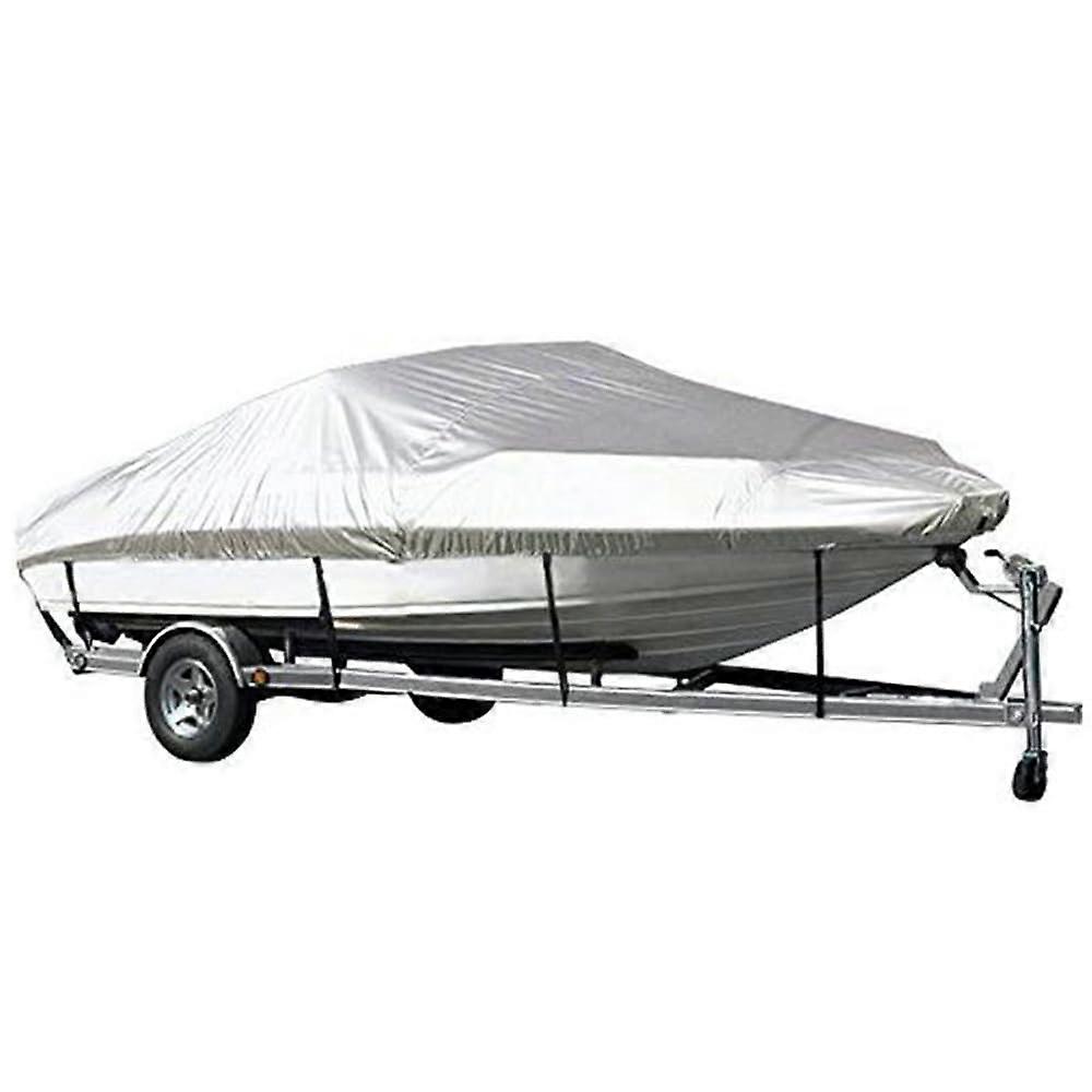 Bootsabdeckung Outdoor V-Shaped Yacht Dust Cover, 190T Protective Sunshade for 11-22 Foot Yachts, Silver, 700x320