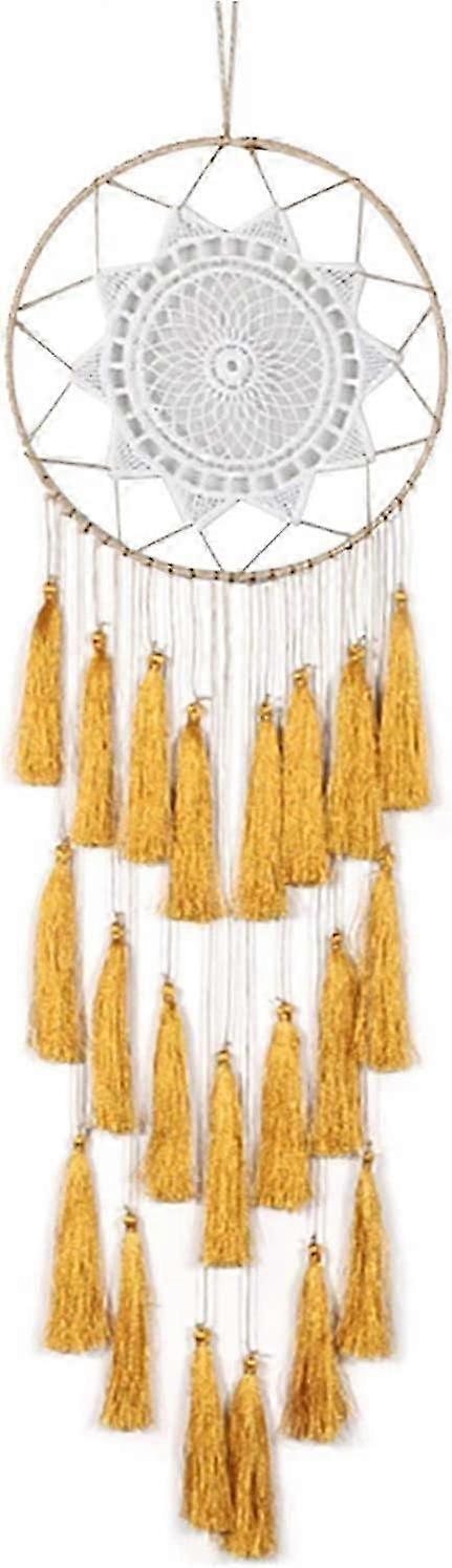 Wall Hanging Dream Catcher (Yellow)