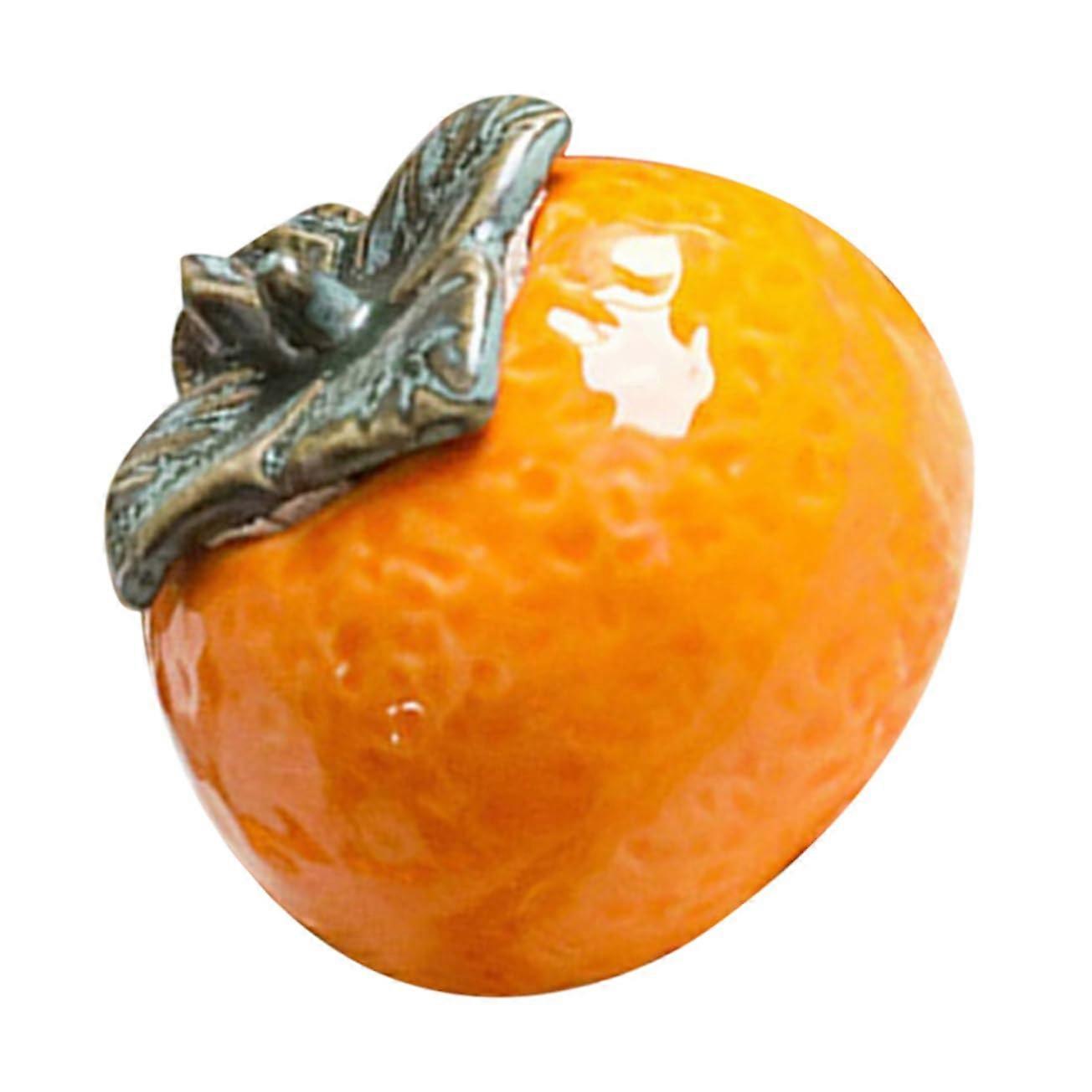 Mini Ceramic Orange Tea Jar Porcelain Container for Coffee Nordic Style