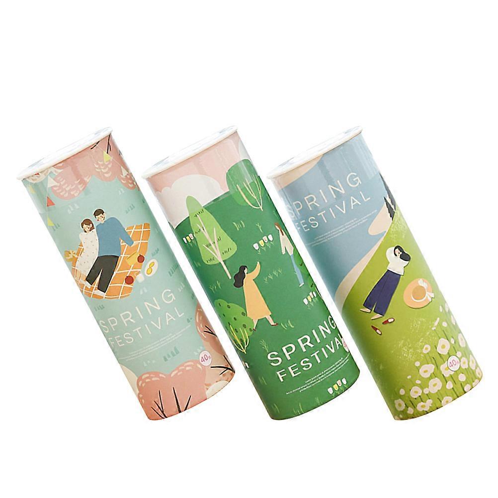 Portable Cute Tissue Cylinder Box – 3 Pack Round Tissue Holder for Car, Office, Kitchen, and Home Use – Easy Access Tissue Storage