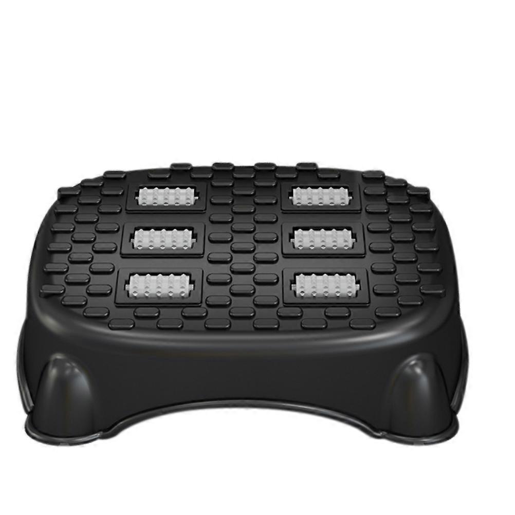 Stepstools Plastic Footstool for Home Office Use Comfort Enhancement Black 1Set