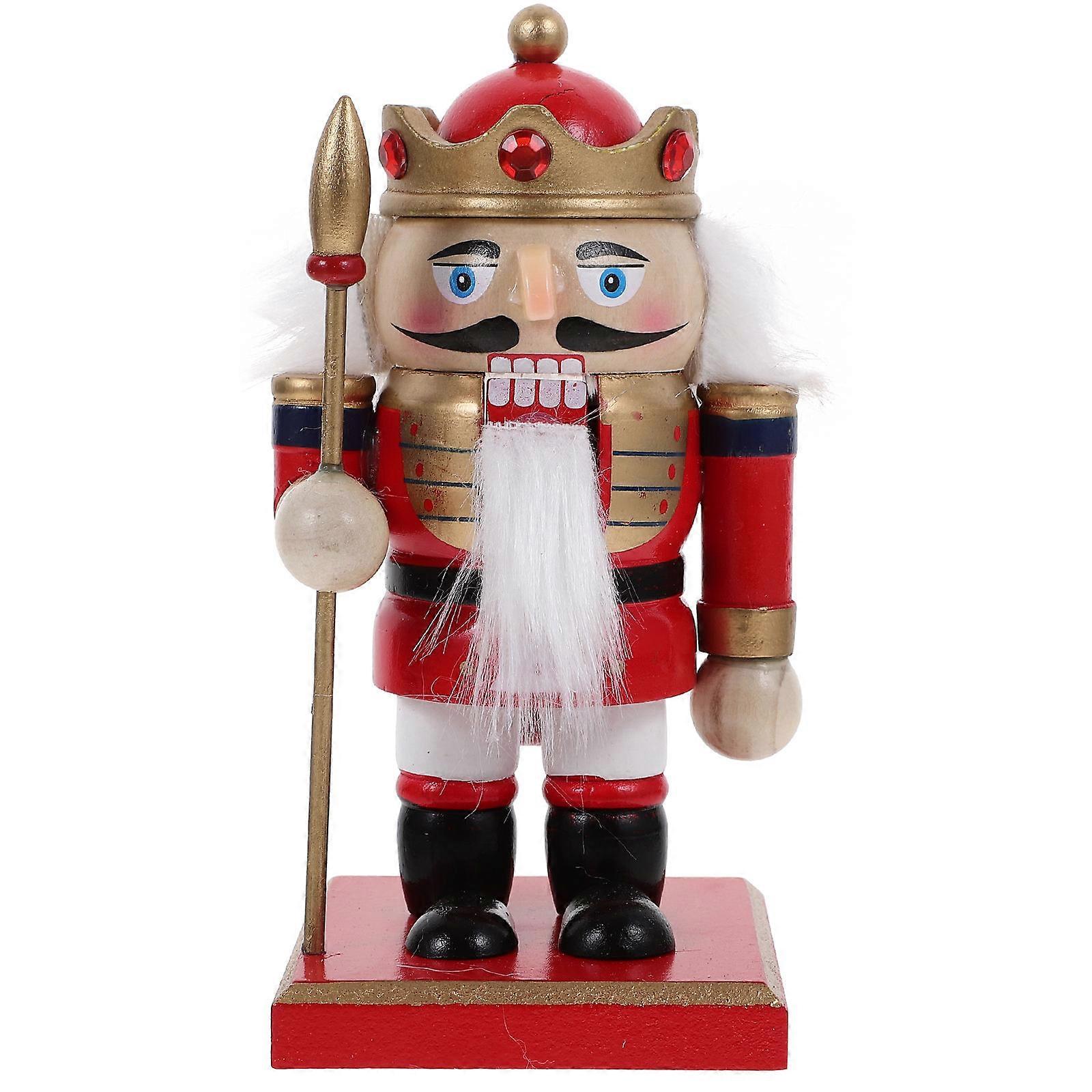 Holiday Display Nutcracker Ornament Fairy-Tale Christmas Red 16x7.5x7.5cm 1Set