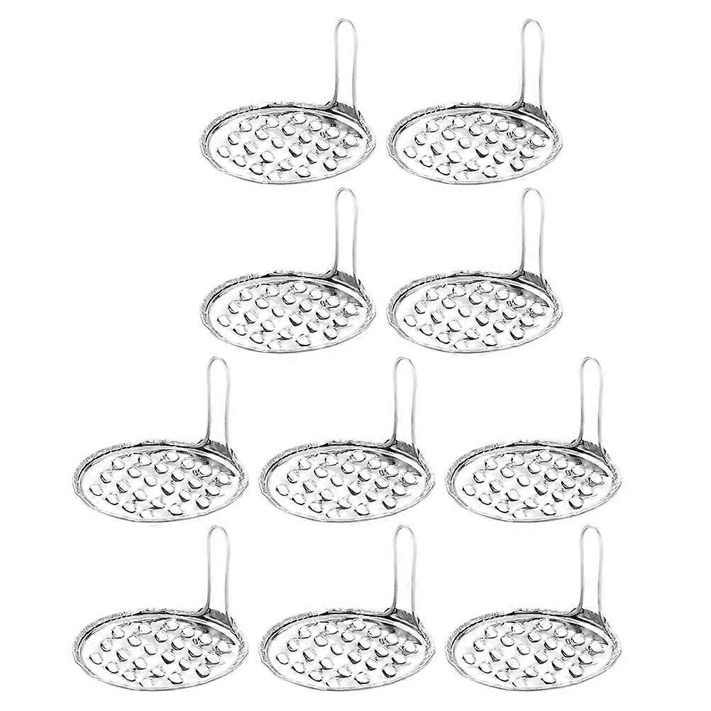 Portable Cheese Scrapers Kitchen Tools Rust-Proof Scraping Tools Silver 8X8X4.5CM 10Pcs