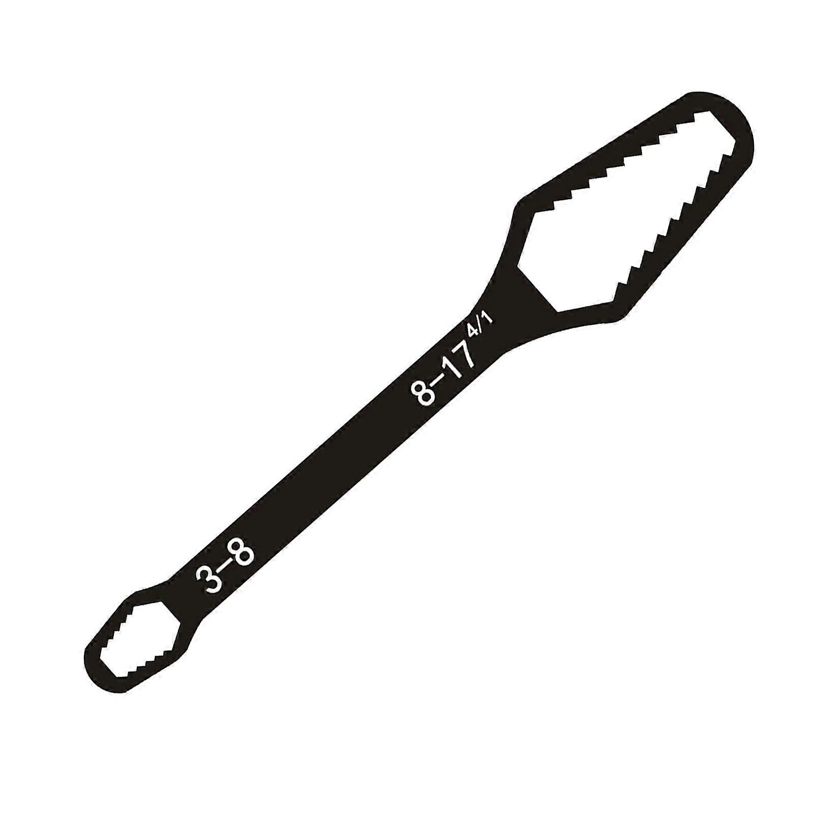 3mm22mm Torx Screwdriver Adjustable Multifunction Wrench Disc Double Head Multipurpose Spanner Tool Black 150mm