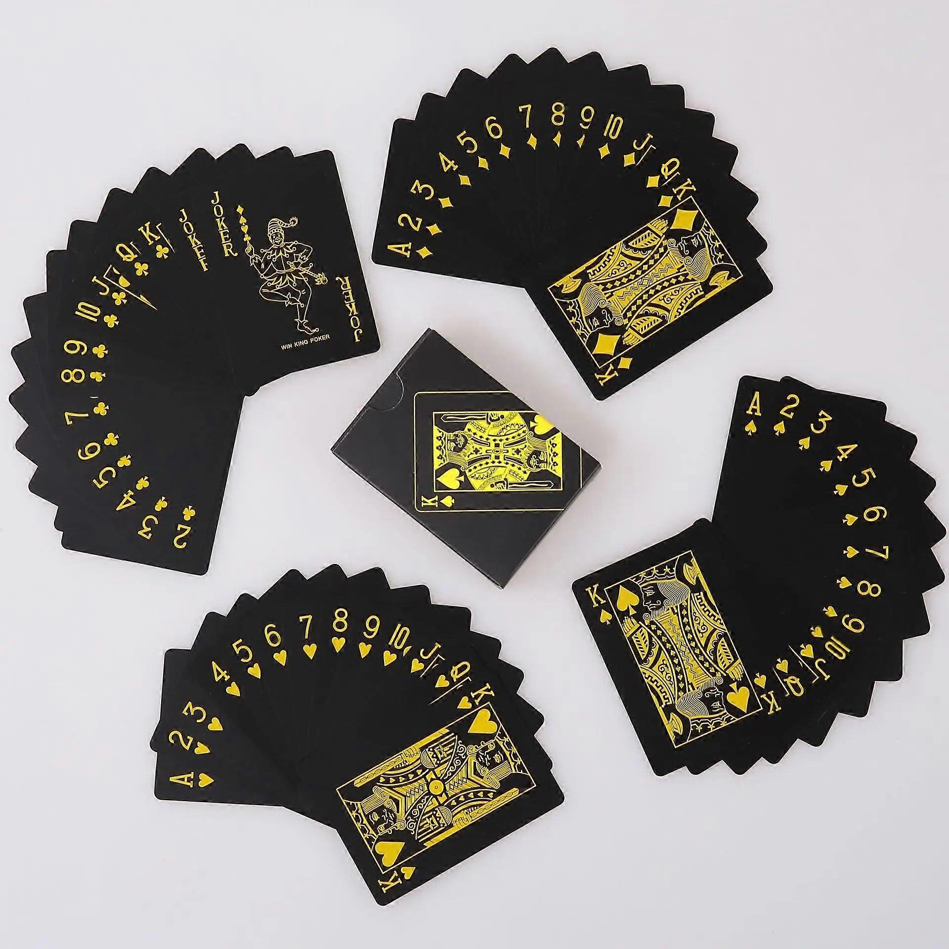 Durable PVC Playing Cards - Waterproof Yellow Deck for Home Gatherings, Casual Games, and Desktop Entertainment