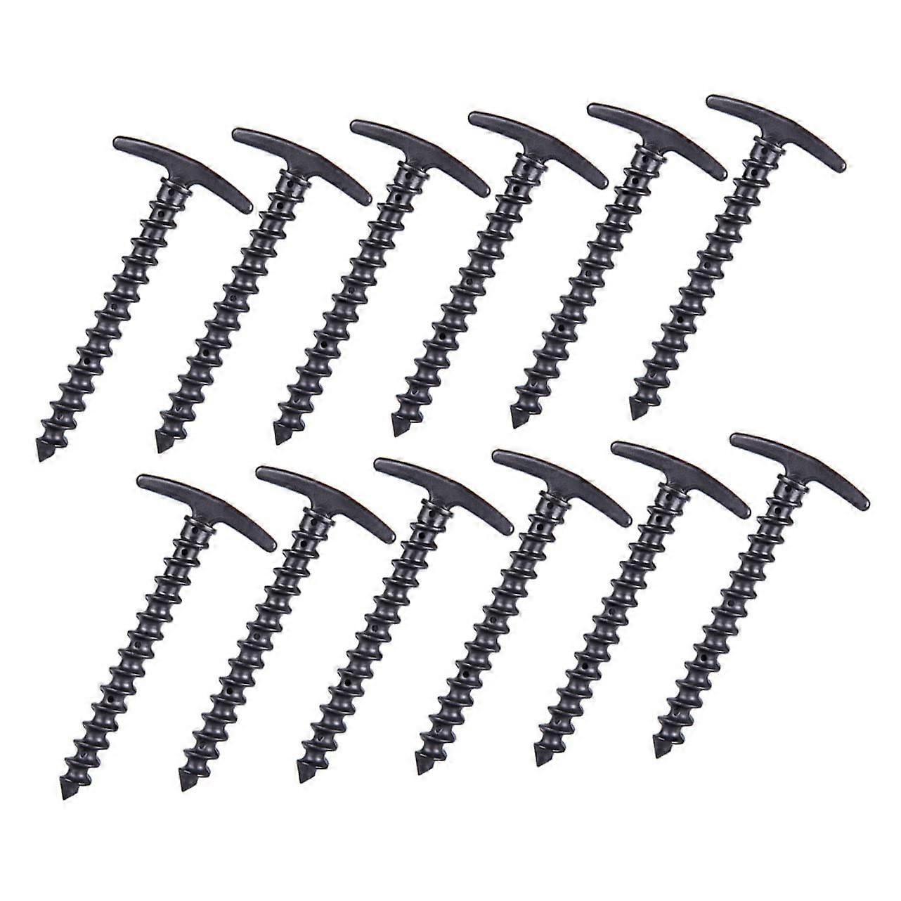 Pack of 20 Nylon Nails for Tent Fixing Black