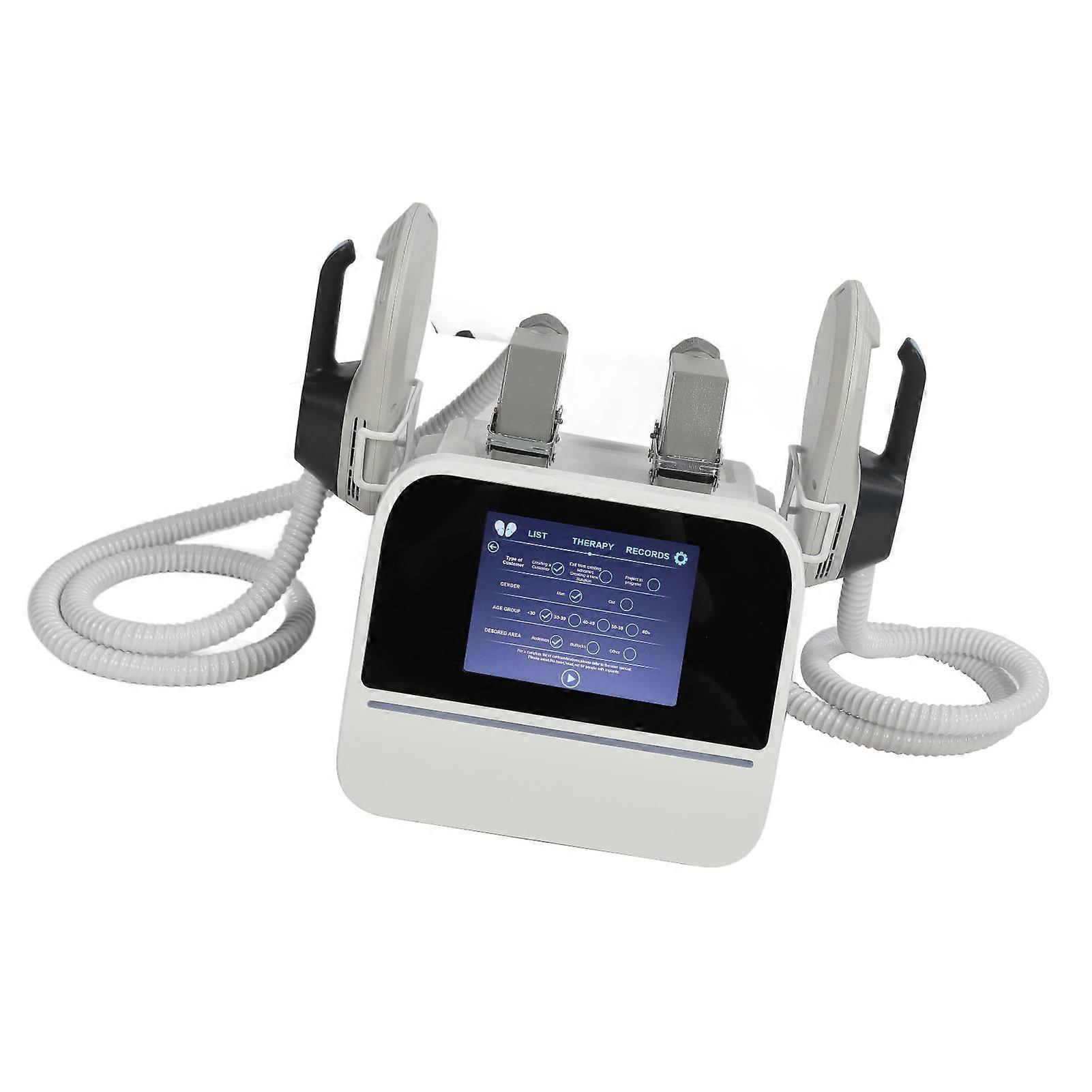 HIEMT Electromagnetic Muscle Build Stimulator Machine Buttock Lifting Fat Burning Slimming Machine US Plug 110V 