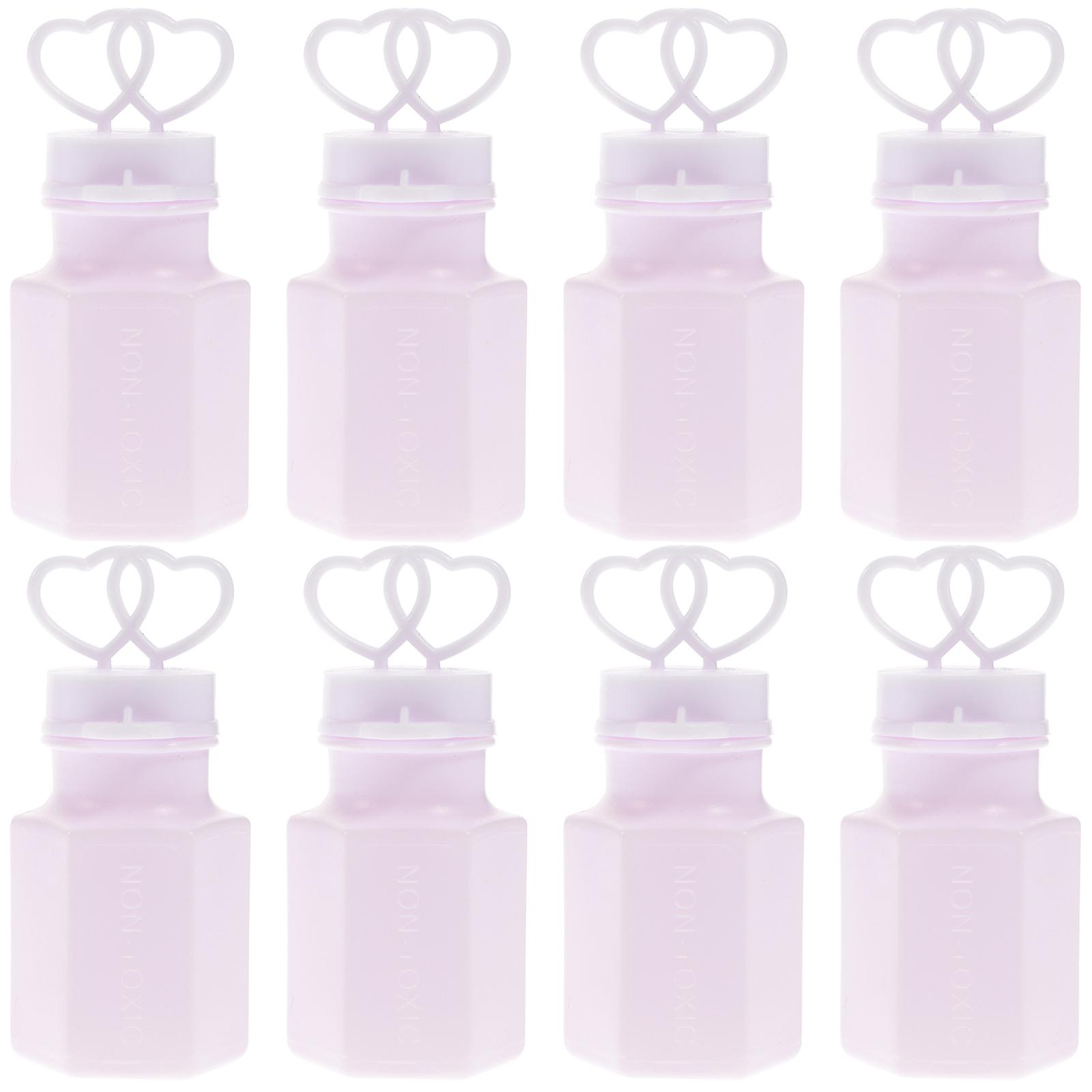 Here's a polished and professional product description for your **24pcs Double Heart Shape Bubble Wands with Empty Bottles**, tailored for use in