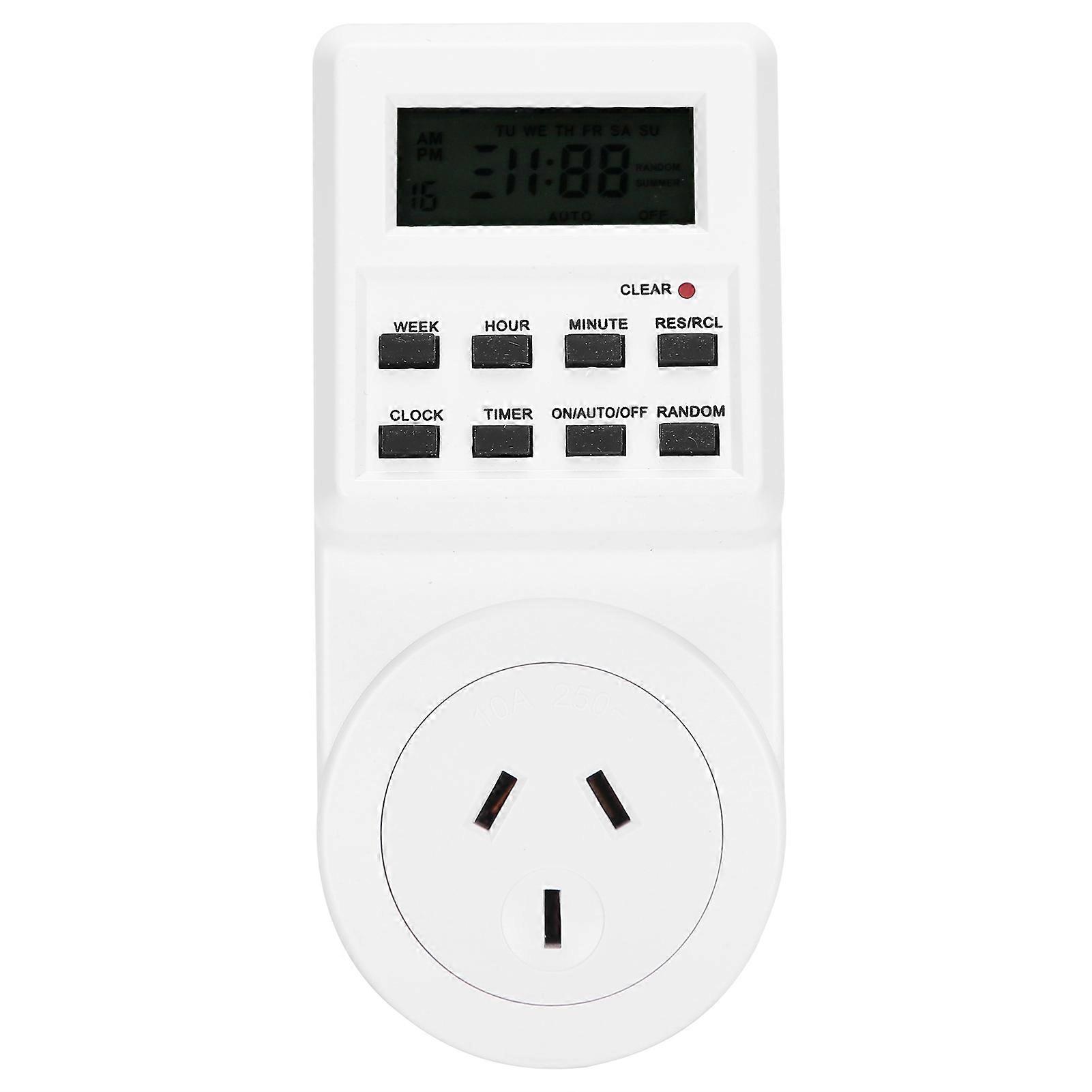 Timer Switch Intelligent Programmable Outlet Timer Socket for Electrical Appliance(TST01AU Plug )