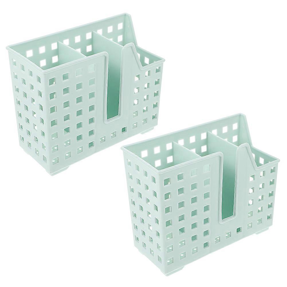 Dishwasher Chopstick Holder Basket Utensil Organizer Home Users PP Material Three Compartments 6.9×5.9×3in Drying 2Pcs