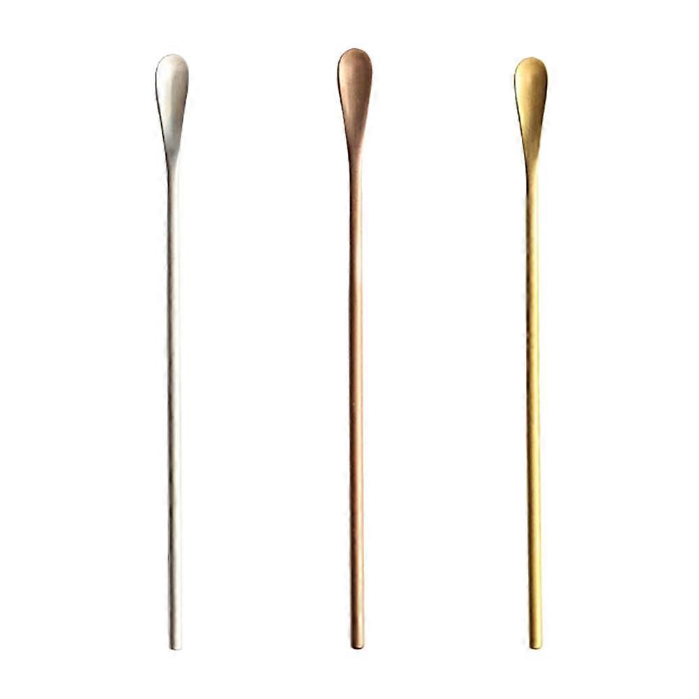 Serving Spoon For Mixing Multipurpose Mixing Spoons Home Use Silver 3Pcs