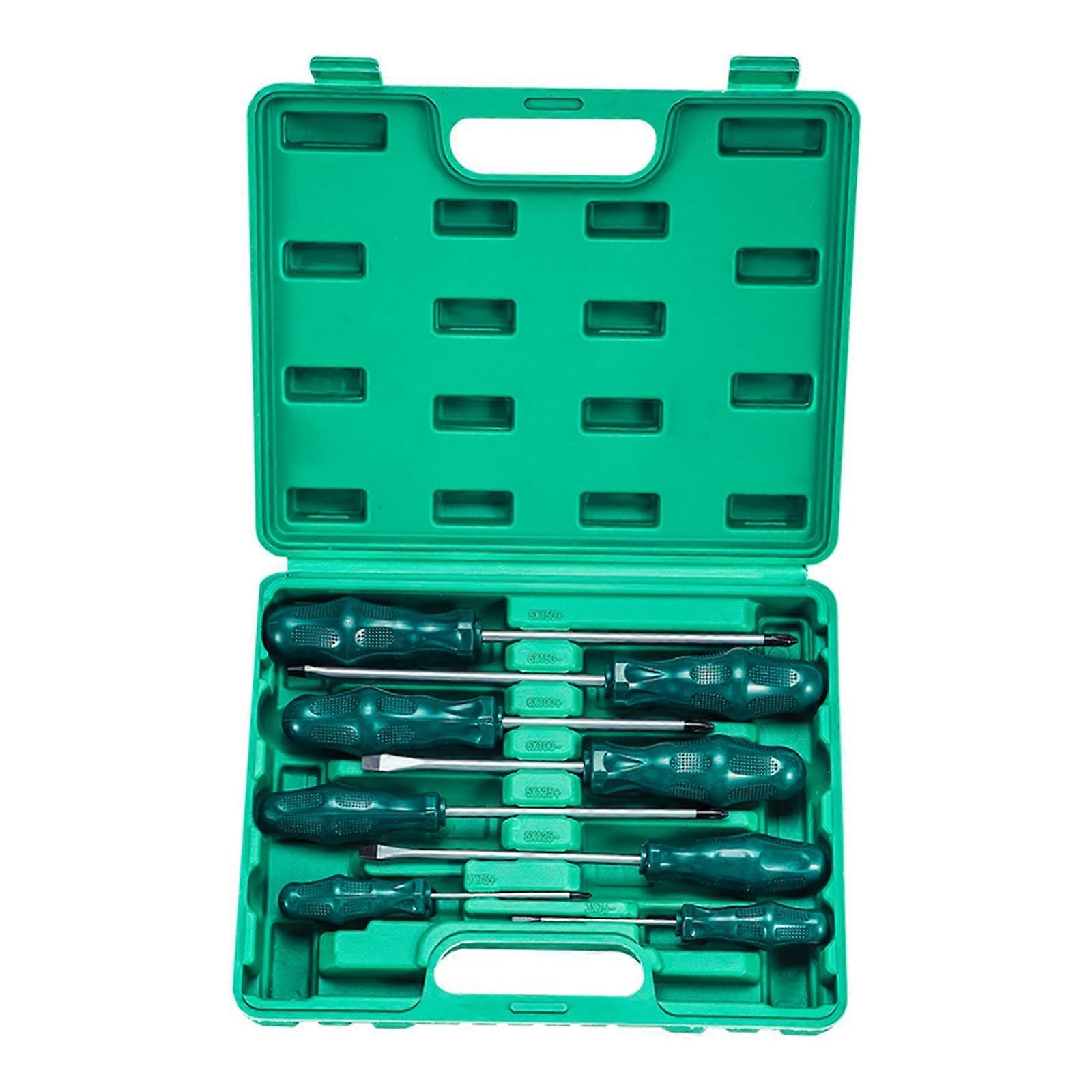 8piece screwdriver set, durable, professional hand tool set with flathead and computer head.