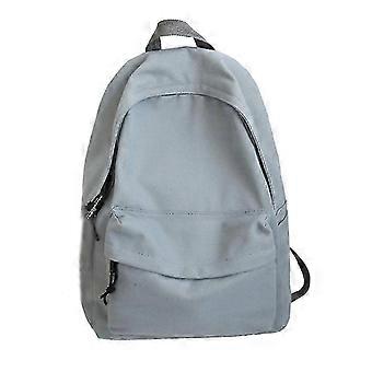 Kvinnor Ryggsäck med stor kapacitet Resa Daypack Enkel campusväska Solid skolväska