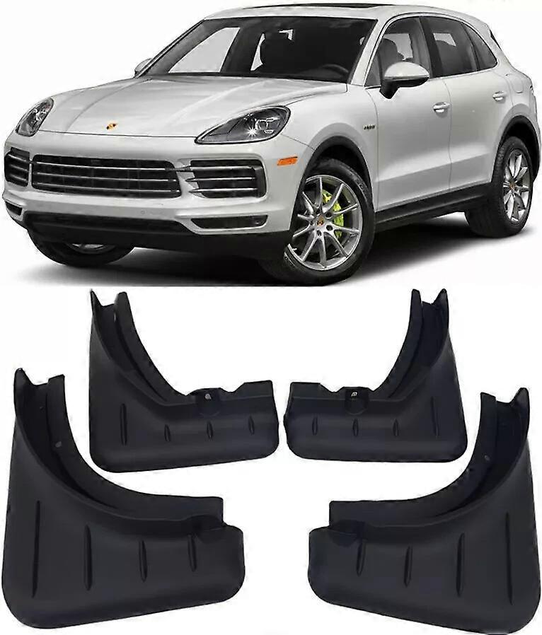Compatible New Full Set Rear Splash Guards Mud Flaps FOR 2017-2022 PORSCHE Cayenne