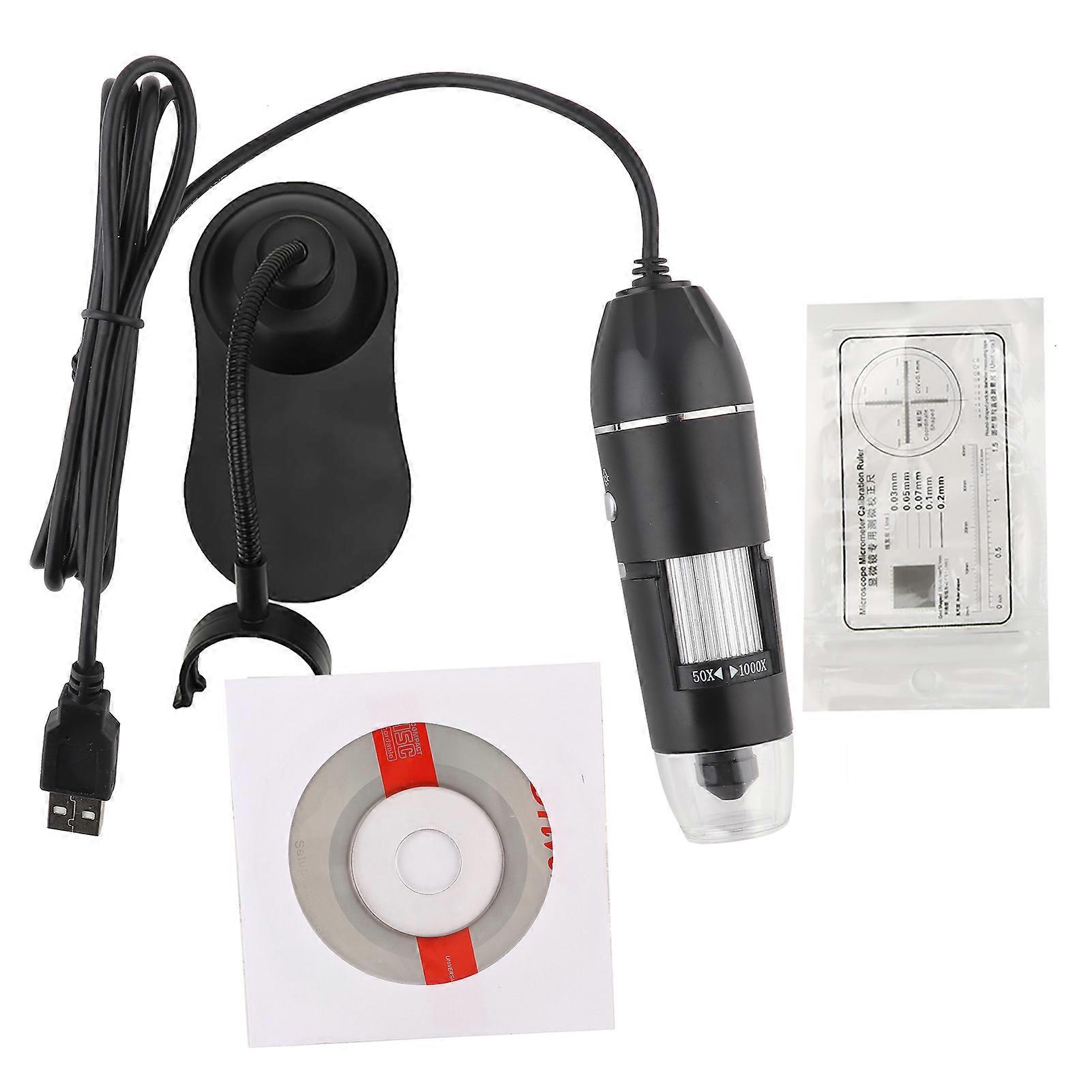 LED 50X-1000X USB Digital Microscope Electronic Microscope with Bracket