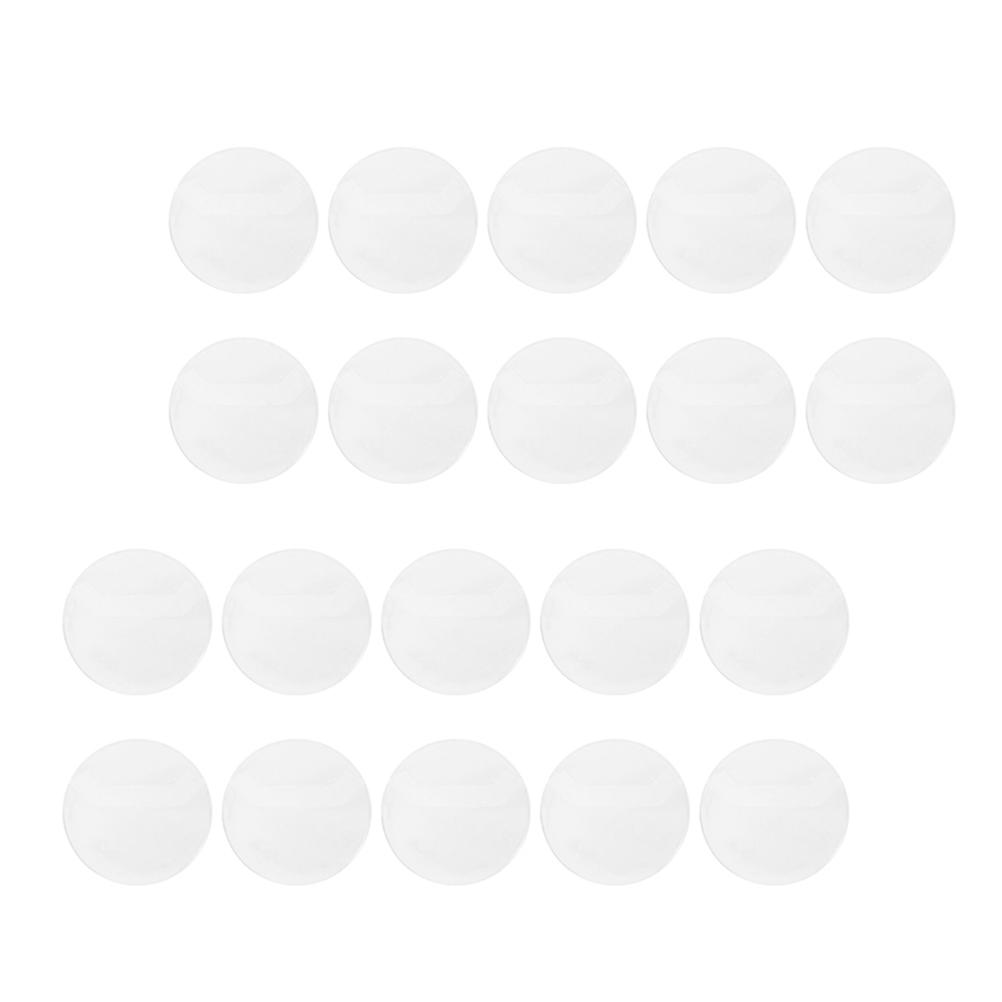 Round Badge Cover Pin Protector Clear Badge Holders Suitable For Gift Giving Collectible Item Transparent 8.30X8.30X0.10cm 20Pack