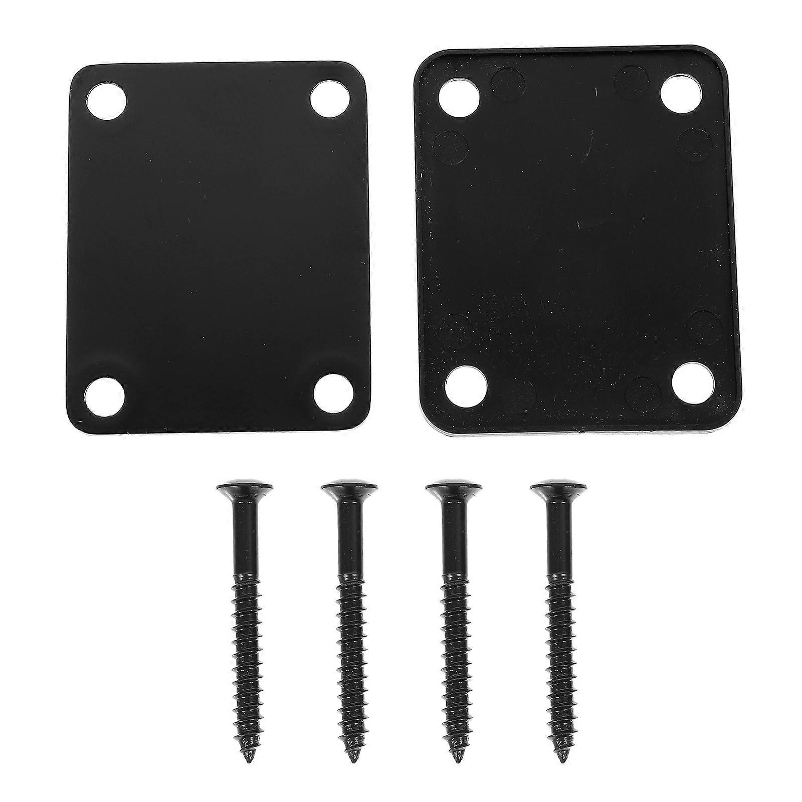 It sounds like you're referring to a **metal guitar neck plate replacement** for an electric guitar — a part that serves both a functional and