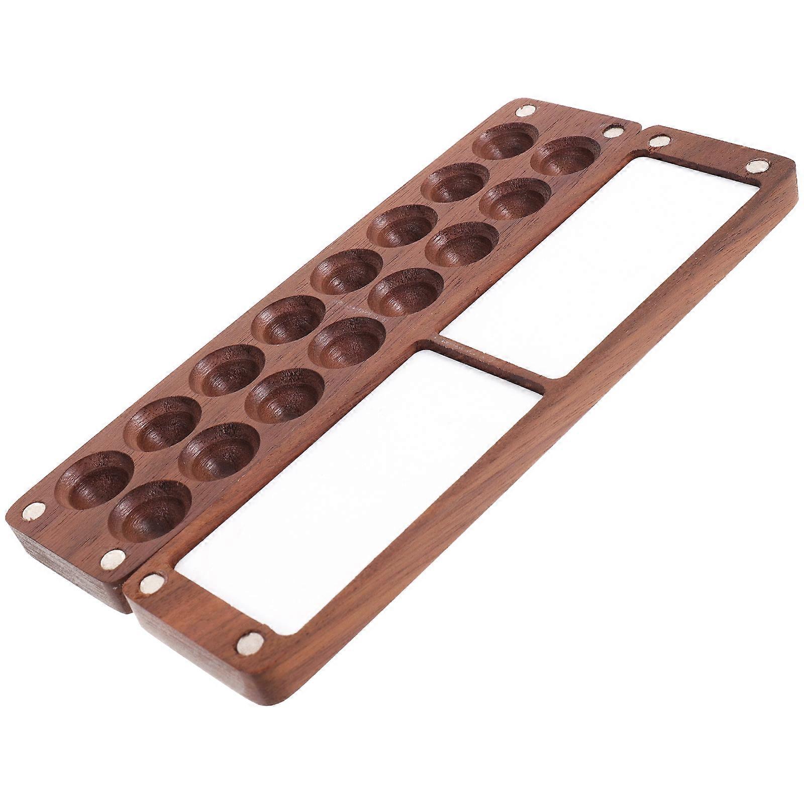 Coffee Plastic Watercolor Palette with Lid for Storage Use and Gifts 7.5 x 5.2 x 1.8 inches