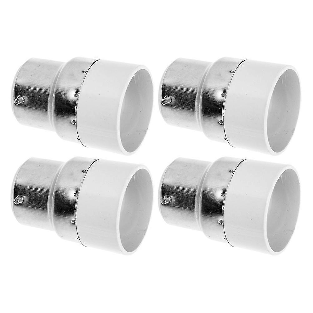 4 Pcs Light Bulb Socket Converter Adapter B22 to E14 Lamp Base Converter for Ceiling Light Bulb