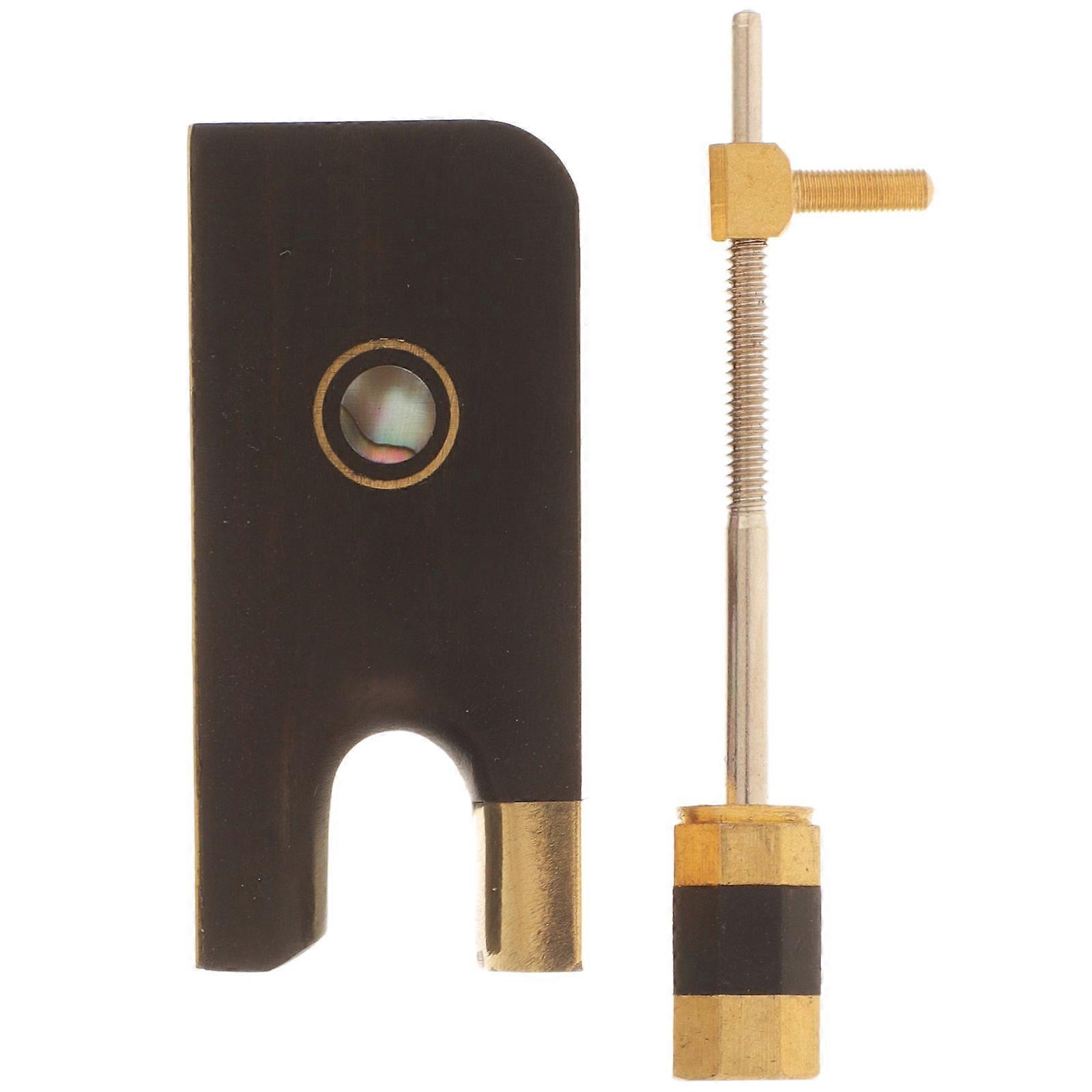 Cello Bow Frog Replacement with Screw, Durable for Improved Sound Quality and Balance – Ideal for Home and Classroom Use