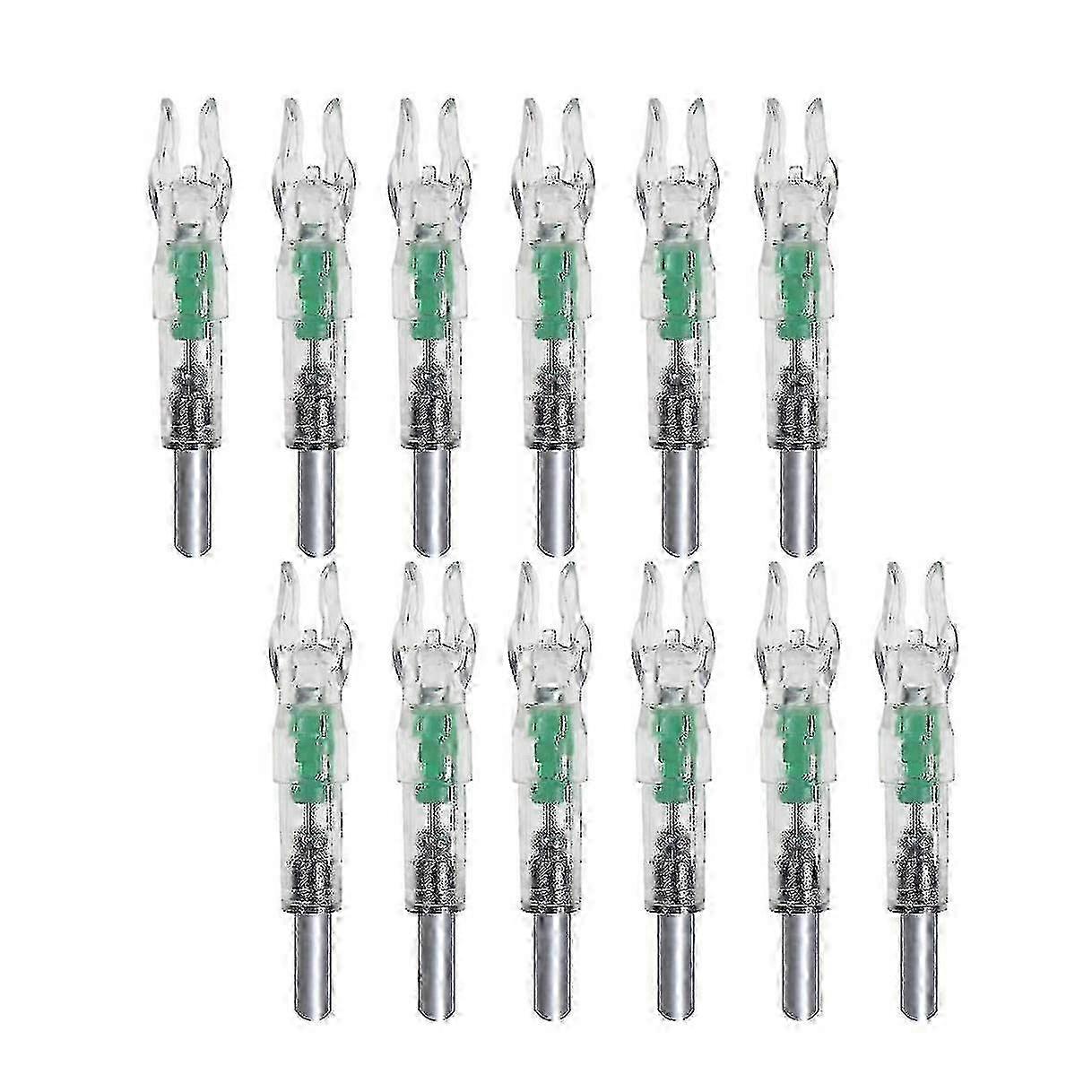 12 PCS LED φωτιζόμενες κάλτσες αυτόματες κάλτσες φωτιζόμενες τοξοβολία φωτιζόμενες κάλτσες για τοξοβολία 6.2mm Hunti hwy