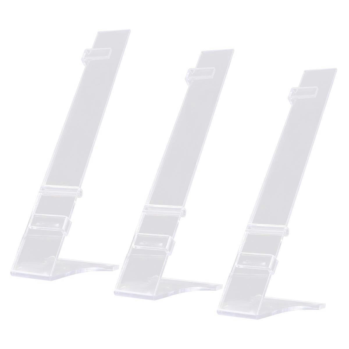 Here's a polished and professional product description based on your input:
**6PCS Transparent Watch Holder Rack – Compact Display Stand for