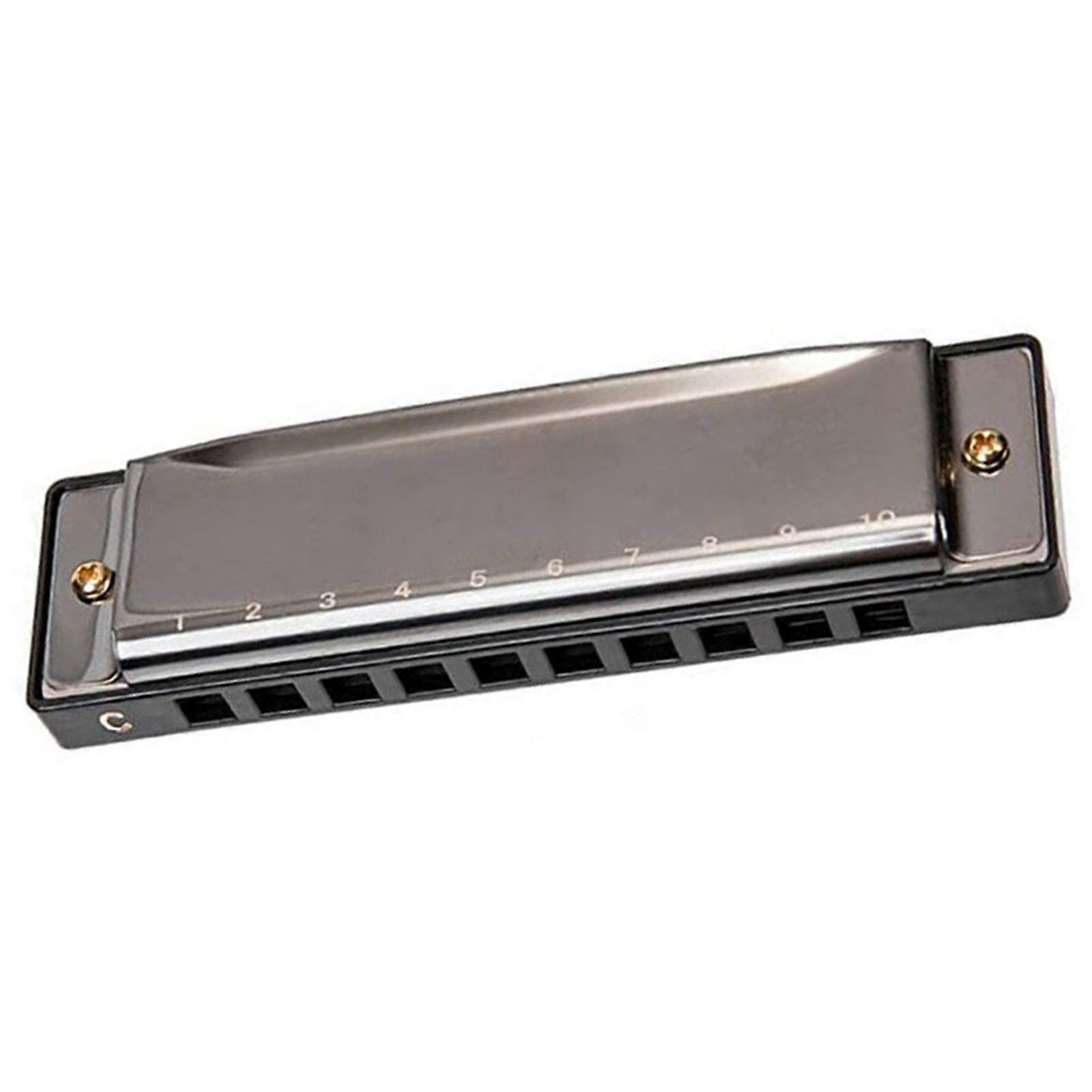 10 Holes C Key Harmonica for Beginners Students Portable Mouth Organ Small Wind Instrument