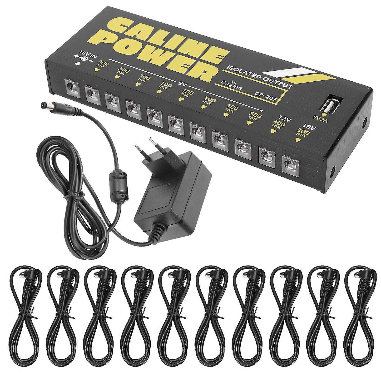 Effect Pedal 10 Outputs Guitar Power Supply Metal Musical Instrument Accessories 18WEU Plug 100‑240V