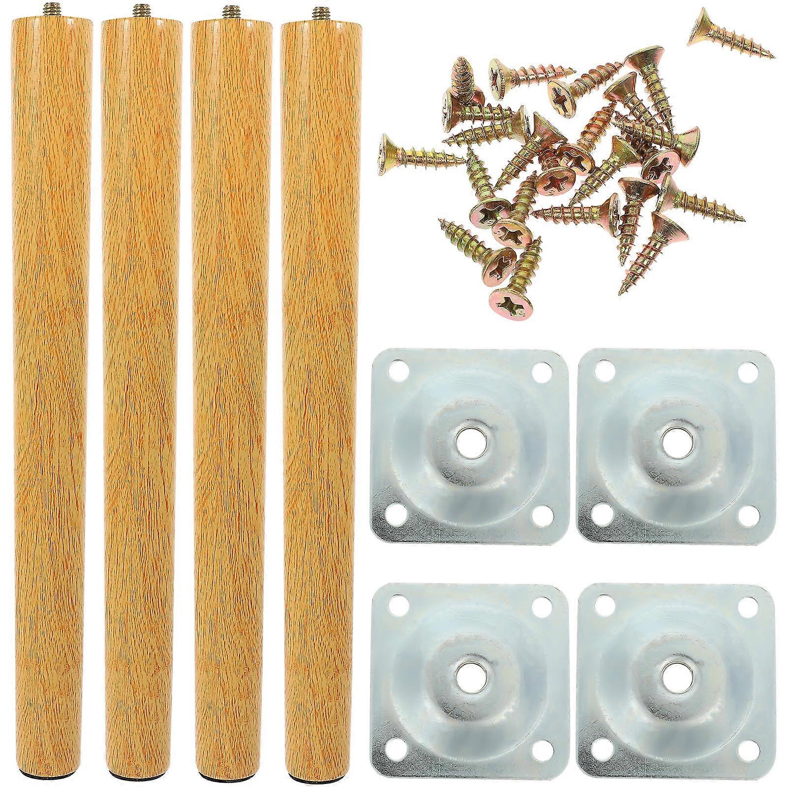Wooden Furniture Leg Extenders for Tables & Cabinets – Durable Vertical Support Feet Replacement for Sofas, Chairs, and Cabinets – Easy Installation