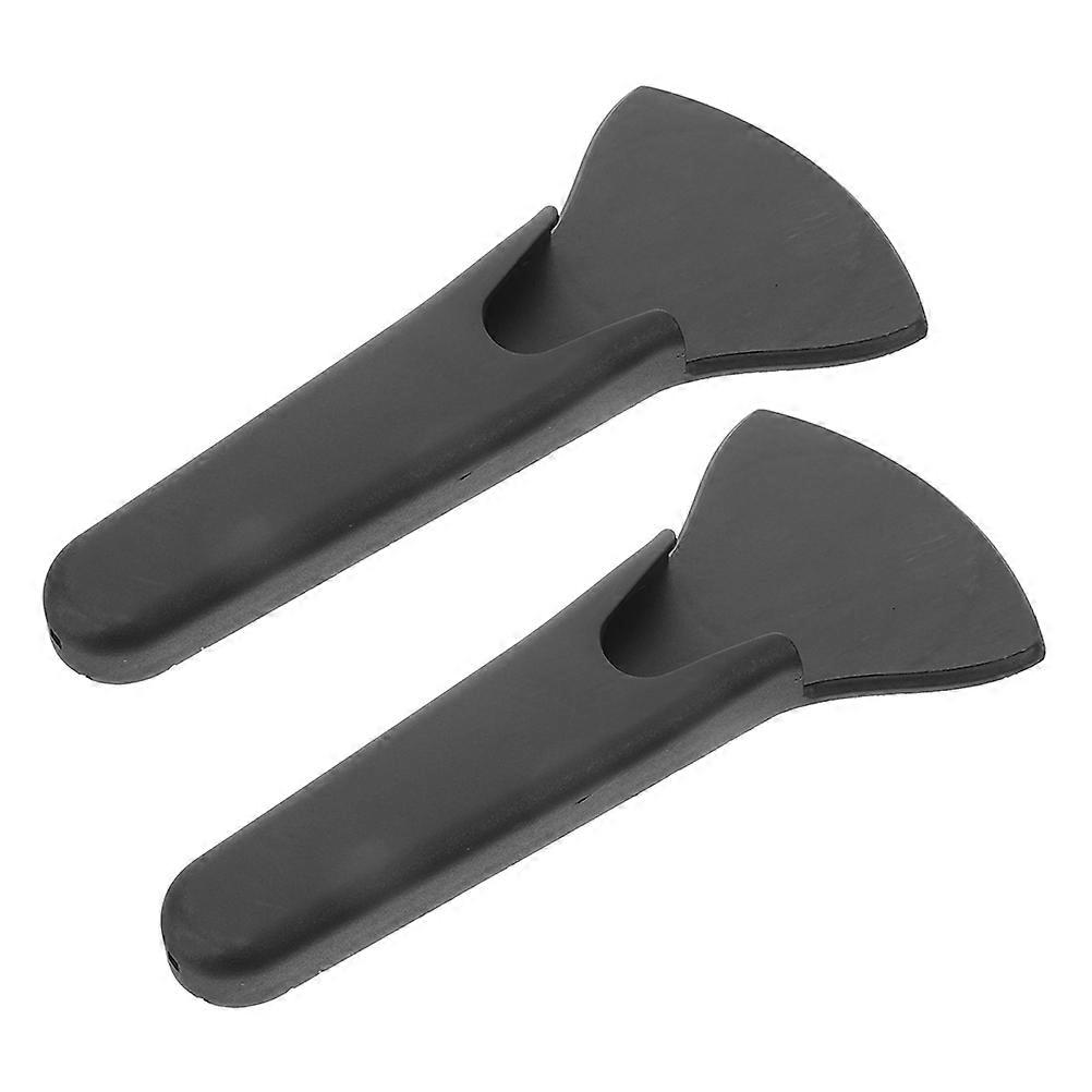 Magnetic Holder For Kitchen Shears 2Pcs Black Simple Design Scissor Storage Kitchen Organization Plastic