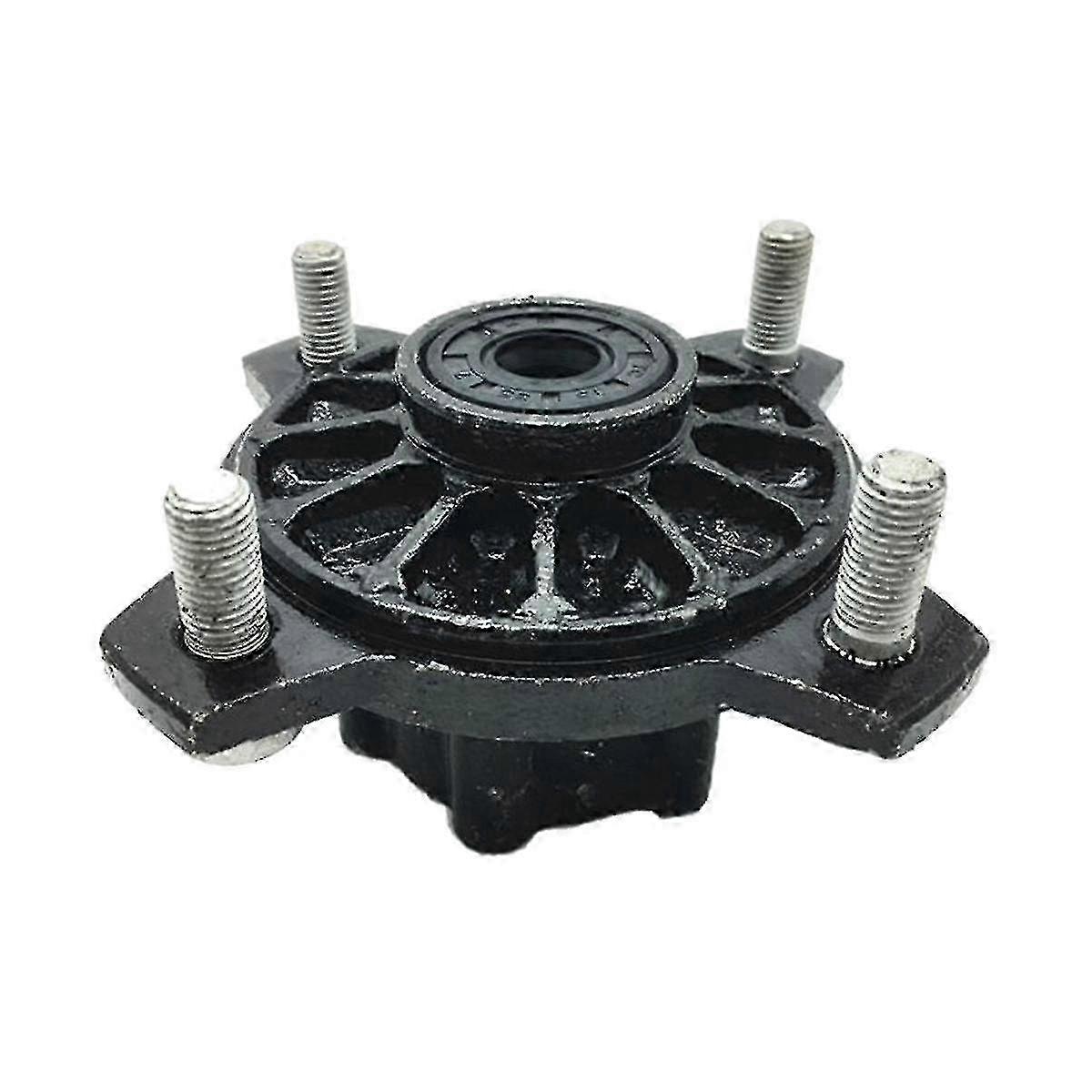 2025 Black Front Wheel Flange Hub for GT 150 ATV & Twister 150cc Go Kart - Replacement Part for Enhanced Performance
