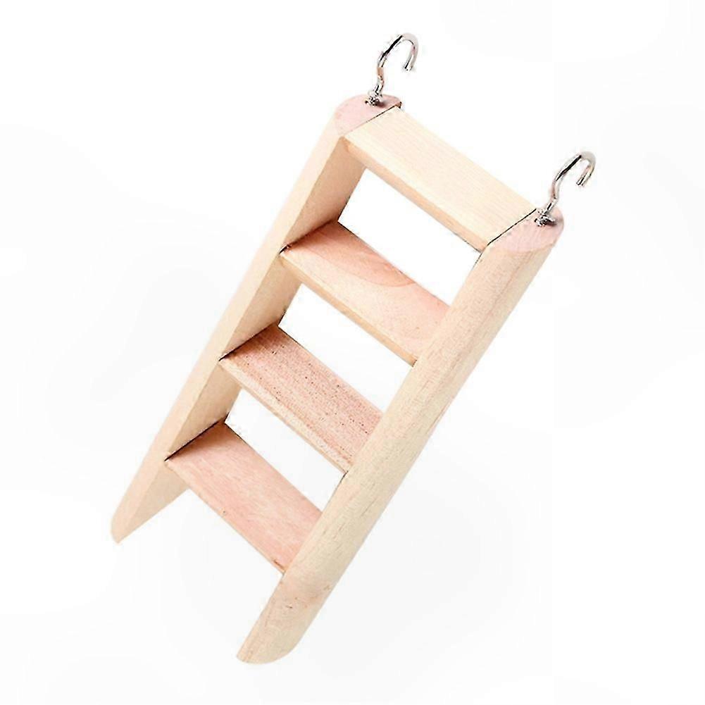 Small Animal Wooden Climbing Ladder Playground Accessory for Cages