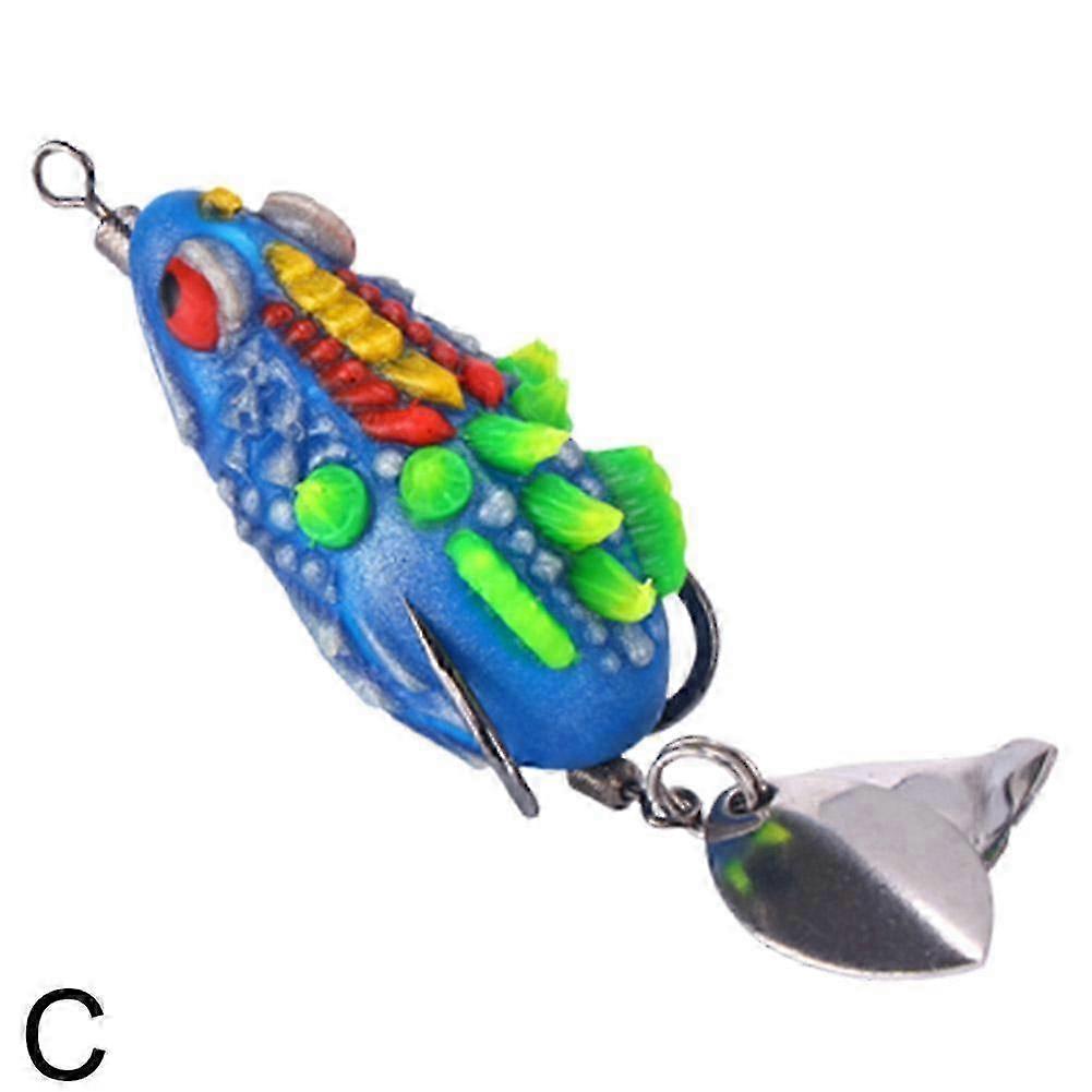 Mini Frog Soft Bait 4cm Double Hide Hook Fishing Lure Bionics Frog Lure 2025