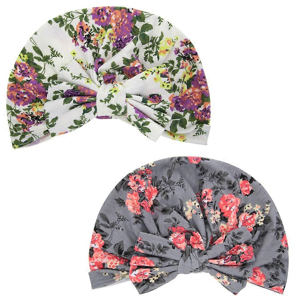 Infant And Toddler Hats Baby Sleep Hat Round Ears Spandex 2Pcs
