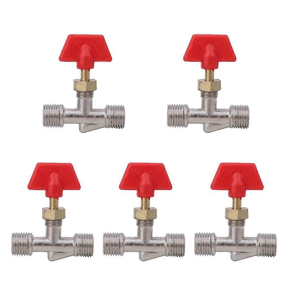 5Piece Needle Valve, 1/4 Inch Float Valve Construction, Air Compressor Control Valve for Air Compressors, Silent Oil Exhaust Ball Valve