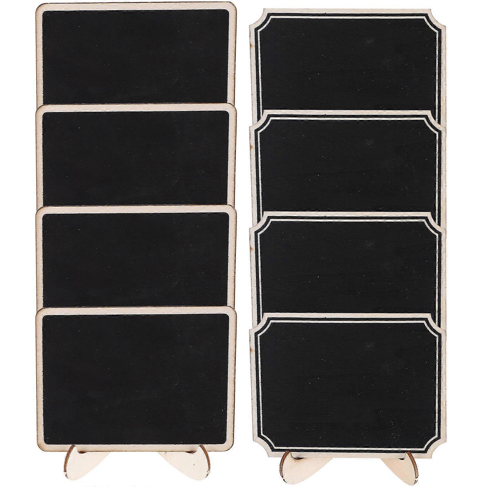 Erasable Note Boards 20Pcs Small Message Boards Table Decoration 10X7.5X0.2CM Black Creative Appearance