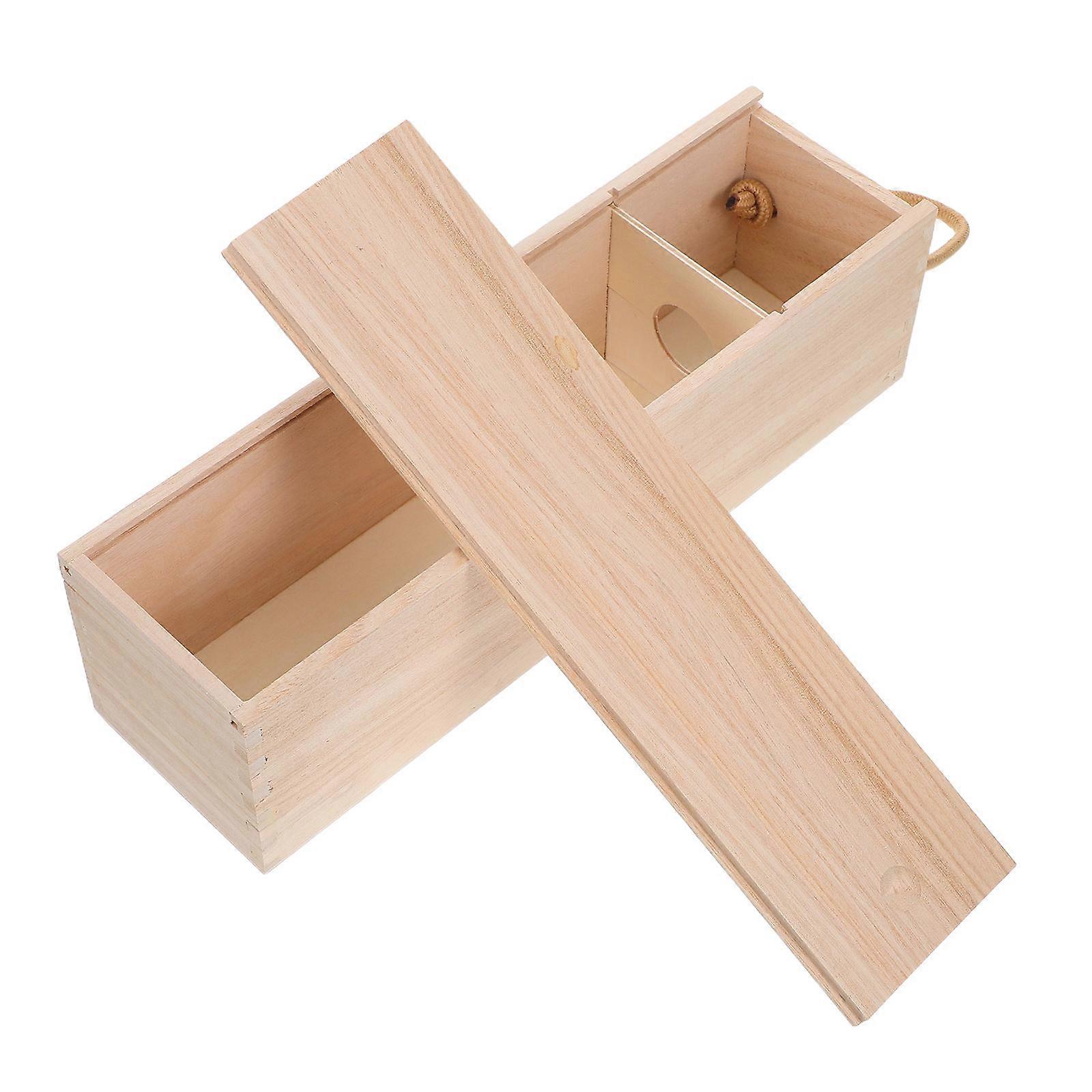 Single Box Wooden Case with Handle for Special Celebrations