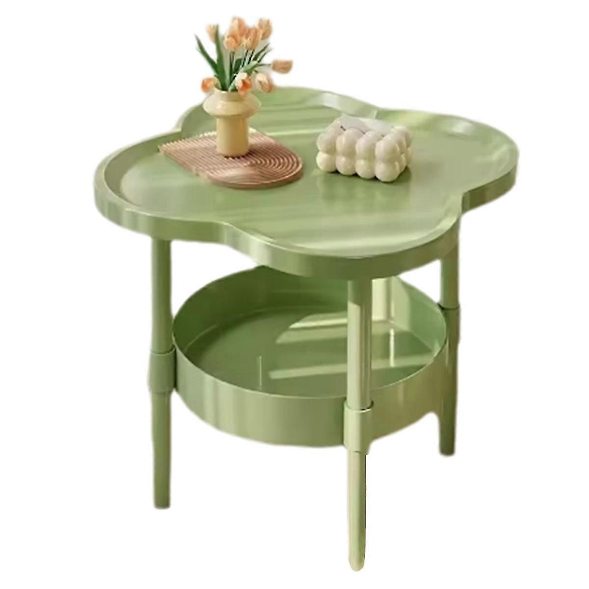 Sofa Side Several Bedroom Small Table Room Storage Table Balcony Double Layer Coffee Table Green