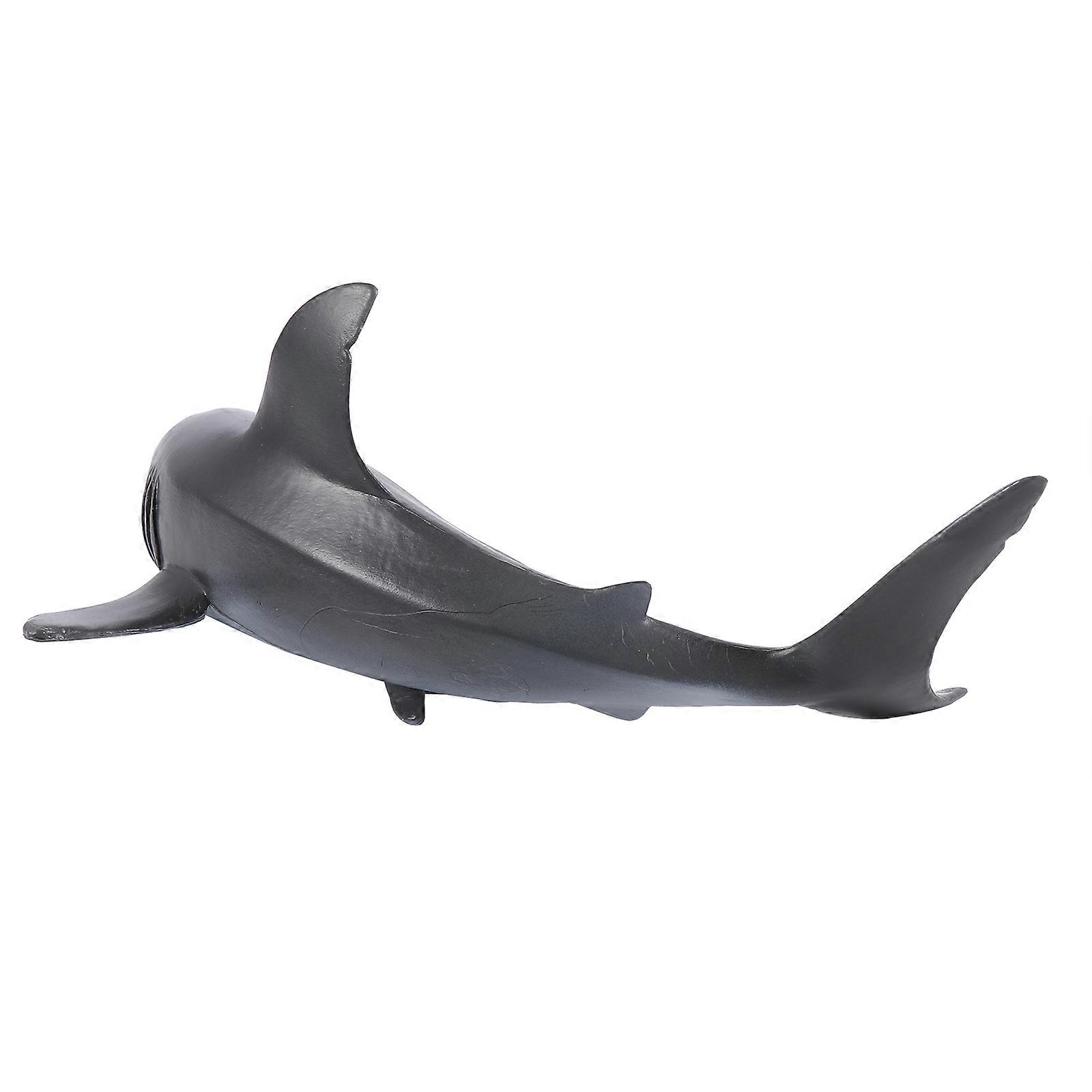 Plastic Shark Model 1Pcs Simulation Shark Model Learning Aid Dark Grey Children Toy Photography Prop