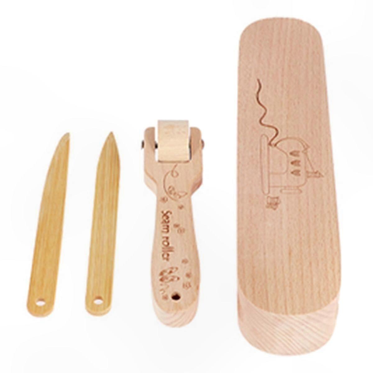 Wooden Seam Roller Pressing Tool for Sewing and Tailoring Projects