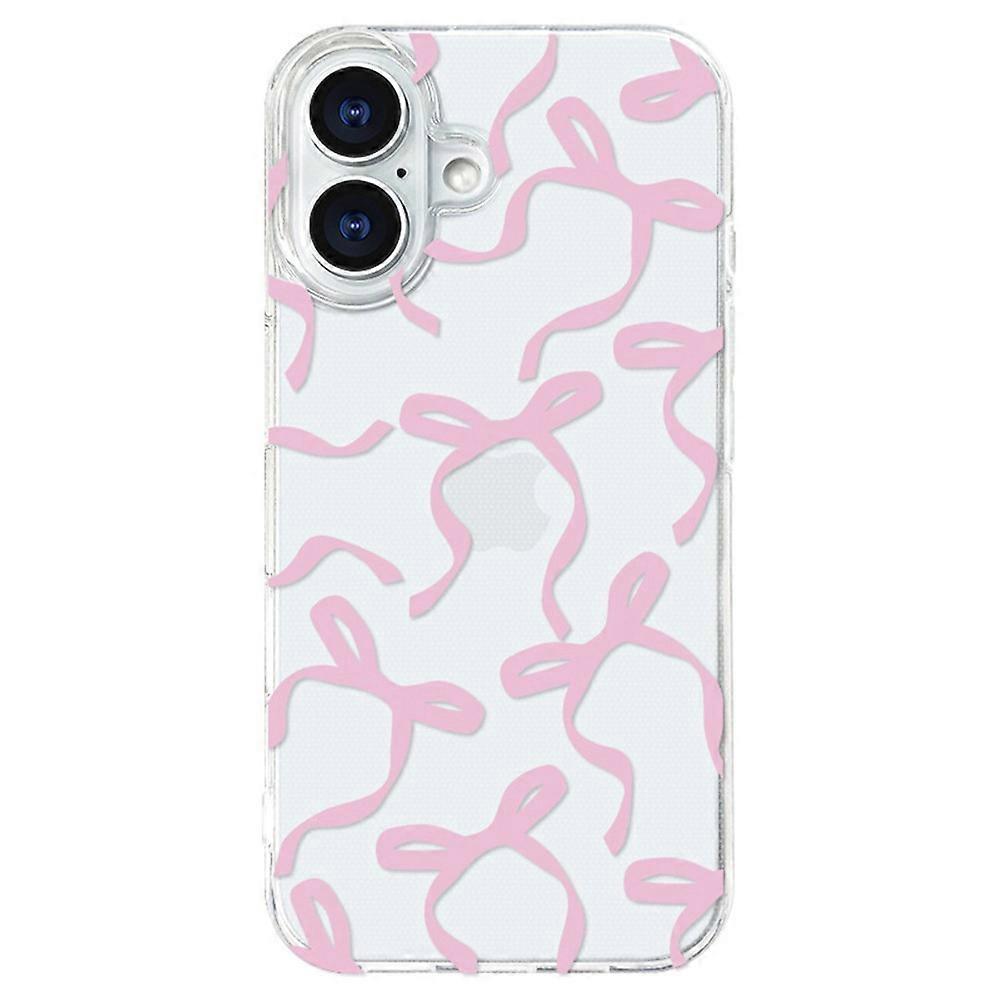 Compatible For iPhone 16 Case Butterfly Pattern Soft TPU Protective Clear Cover