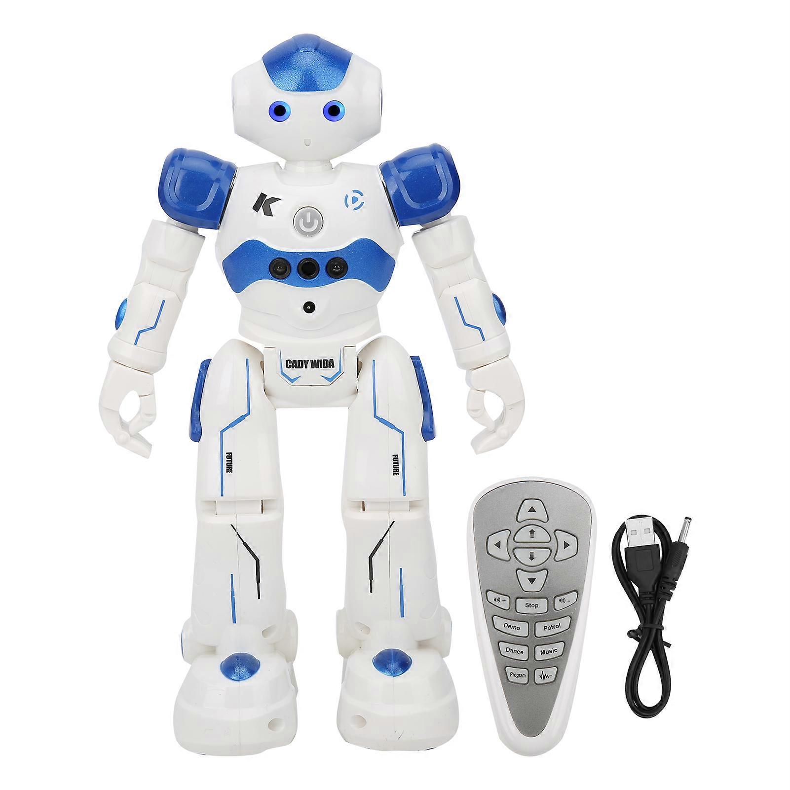 Remote Control Robot Toy Singing Dancing Electric Robot Educational Toy for Kids ChildrenBlue