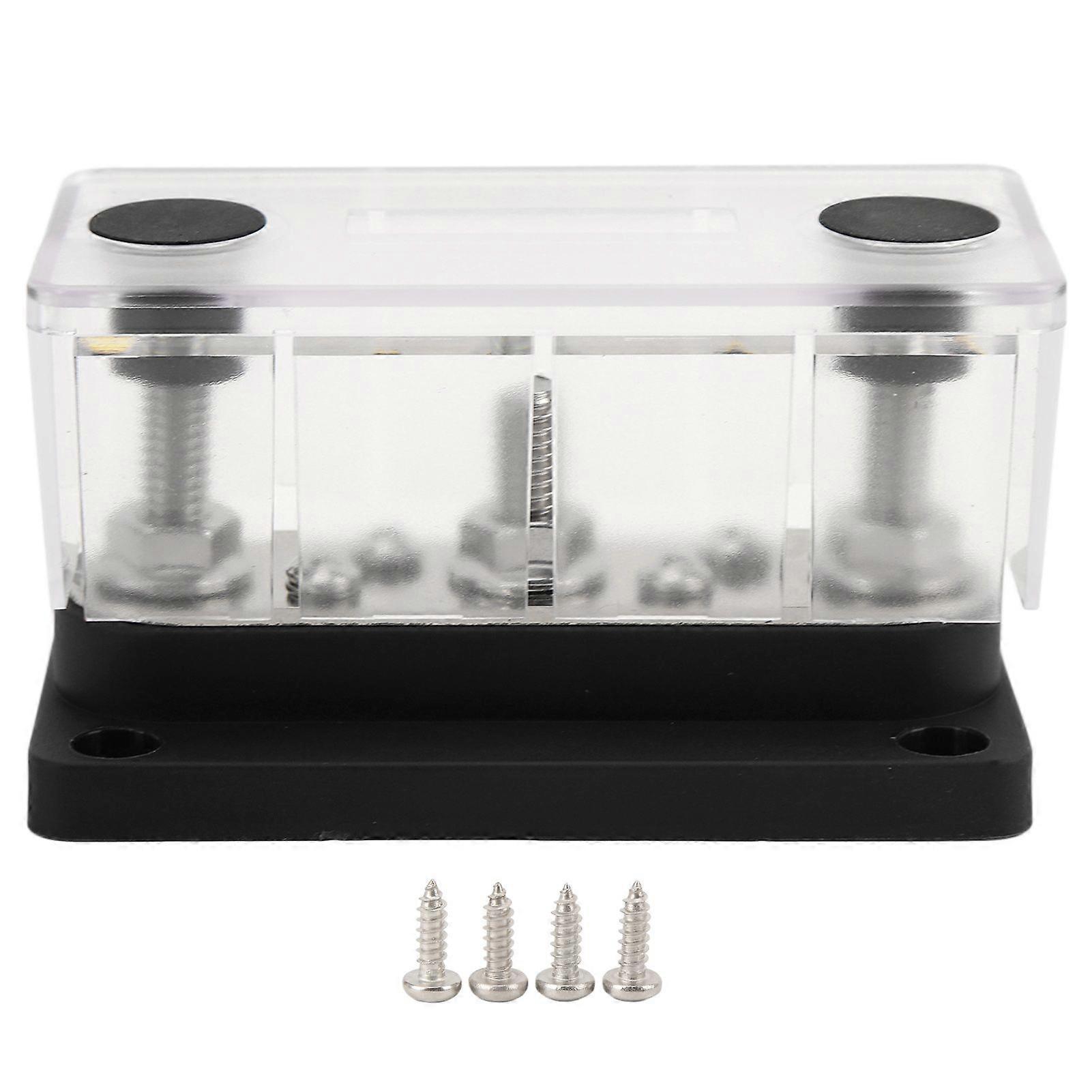 Power distribution block M8 stud M4 screw 150A 12-48V